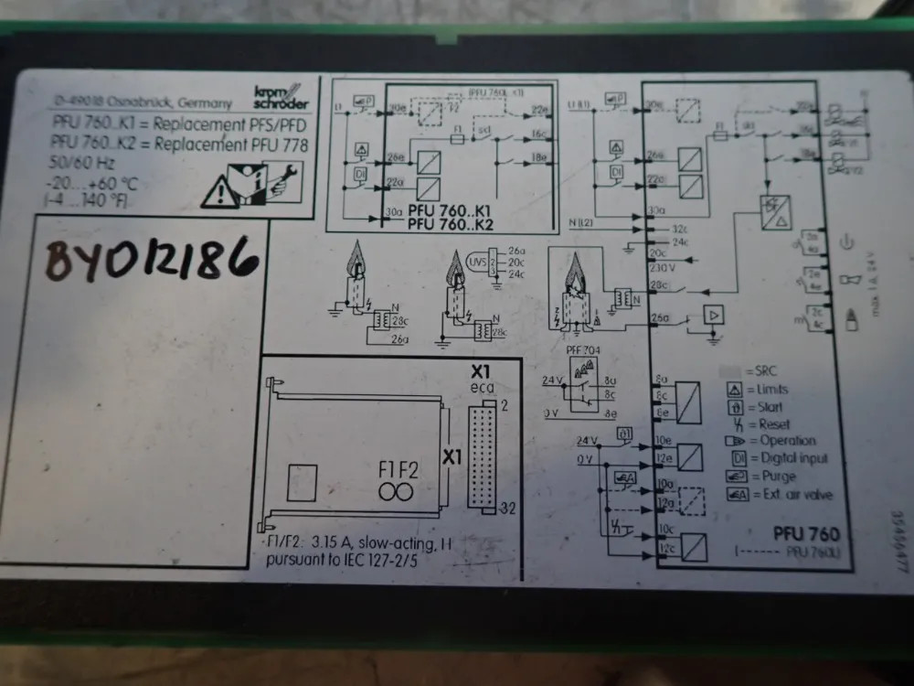 KROMSCHRODER PFU760 AUTOMATIC BURNER CONTROL UNIT 09251530475