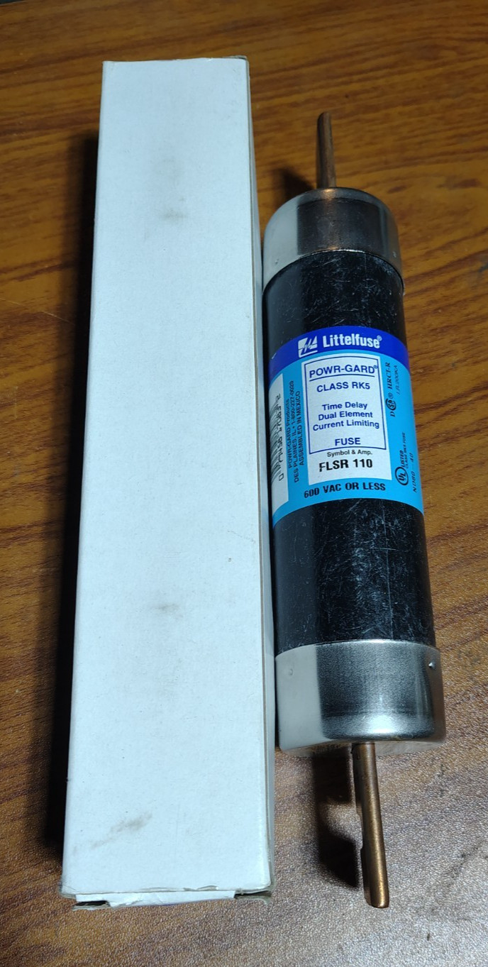 Littelfuse FLSR110 Fuse Time Delay, 110A, Flsr Series 600Vac – NIB