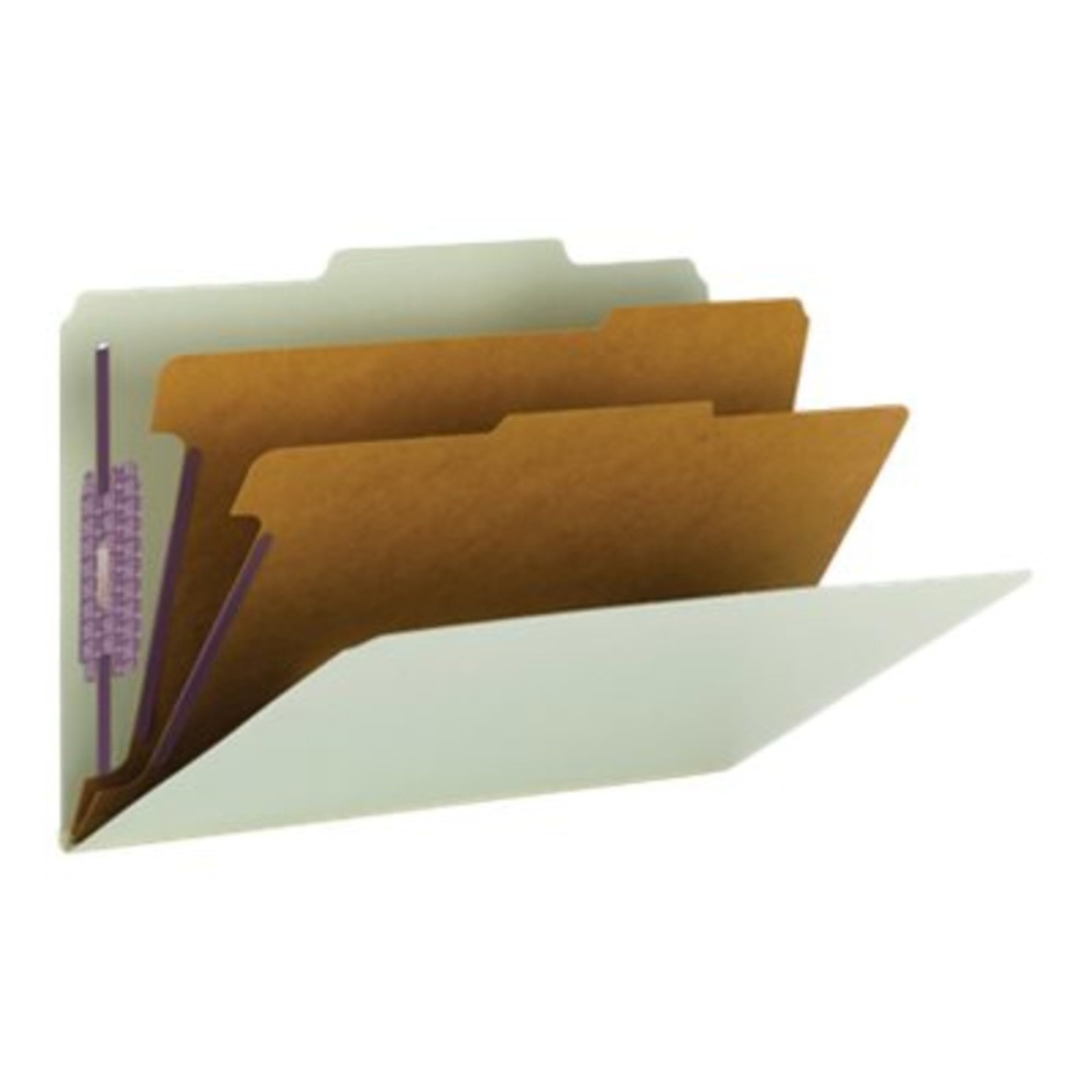 Smead Pressboard Classification File Folder Safeshield Fasteners 2 Dividers 2