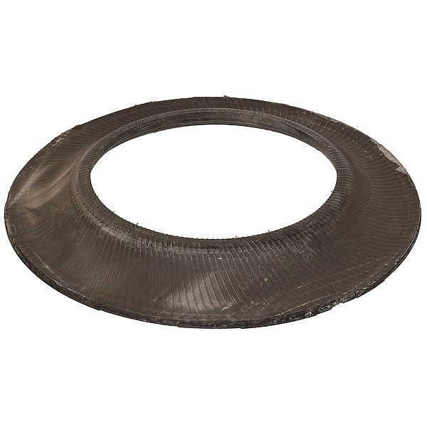 Channelizer Drum Base, Rubber, 3 In Height, 32 In Length, 22.5 Lb, Black,