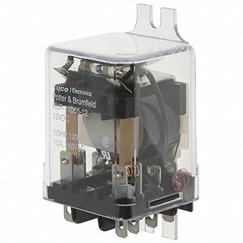 TE CONNECTIVITY/POTTER & BRUMFIELD KUP-11D55-12 POWER RELAY DPDT 12VDC 10A BR…