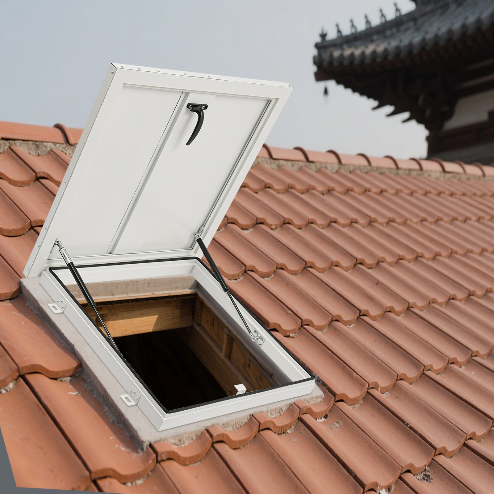 Roof Hatch Roof Security Door Roof Access Hatch Opening Angle 90° 50kg/110 lbs
