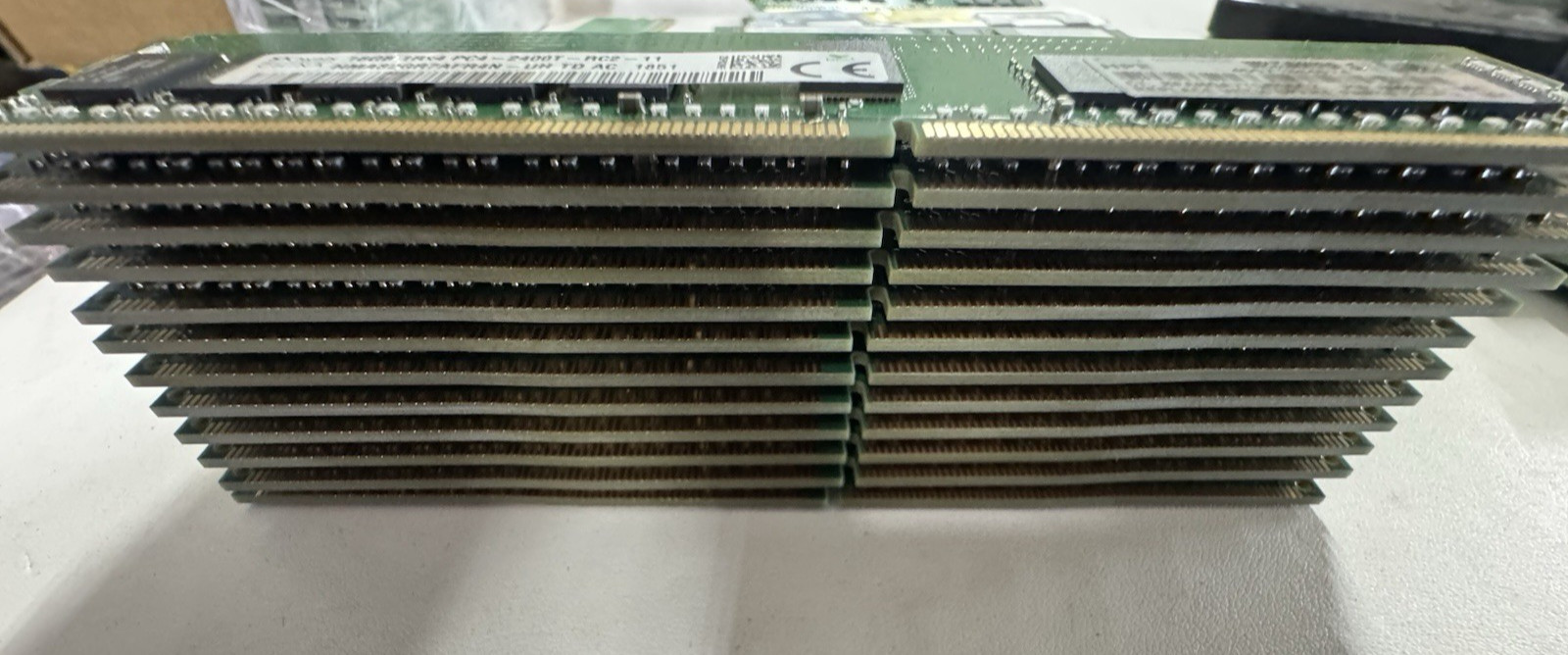 Lot of 12 SK Hynix 16GB 1Rx4 PC4-2400T HMA82GR7AFR4N-UH ServerRAM HPE 809082-091