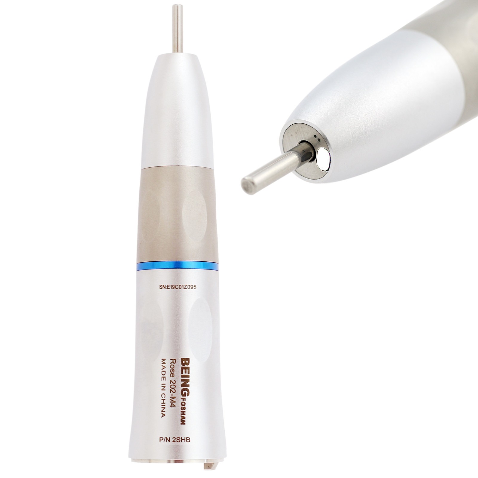 BEING Dental Slow Low Speed Handpiece Straight Nose Cone Fiber Optic KAVO 201SH