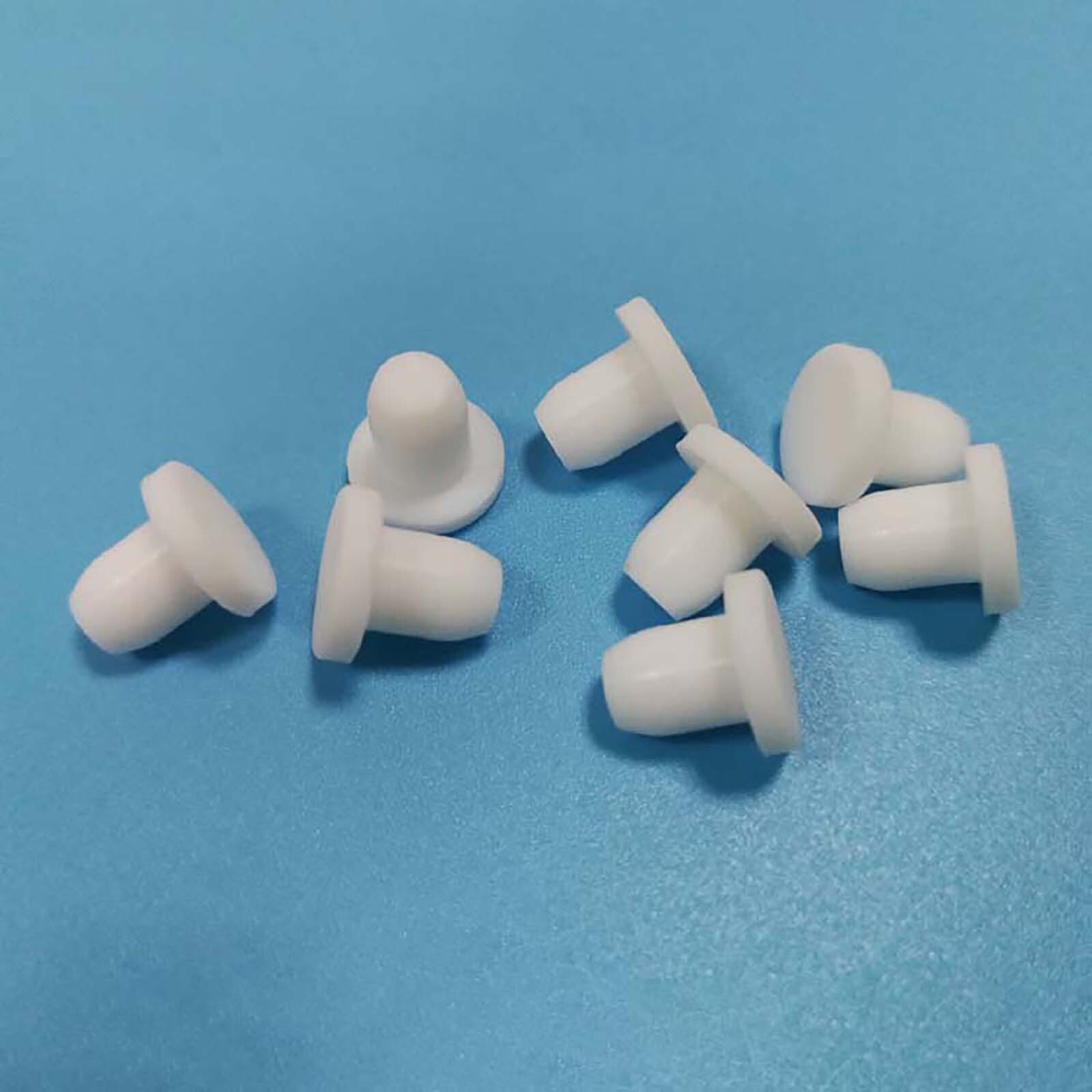 Solid Bungs Silicone Rubber Blanking Finishing Inserts End Caps Plugs White