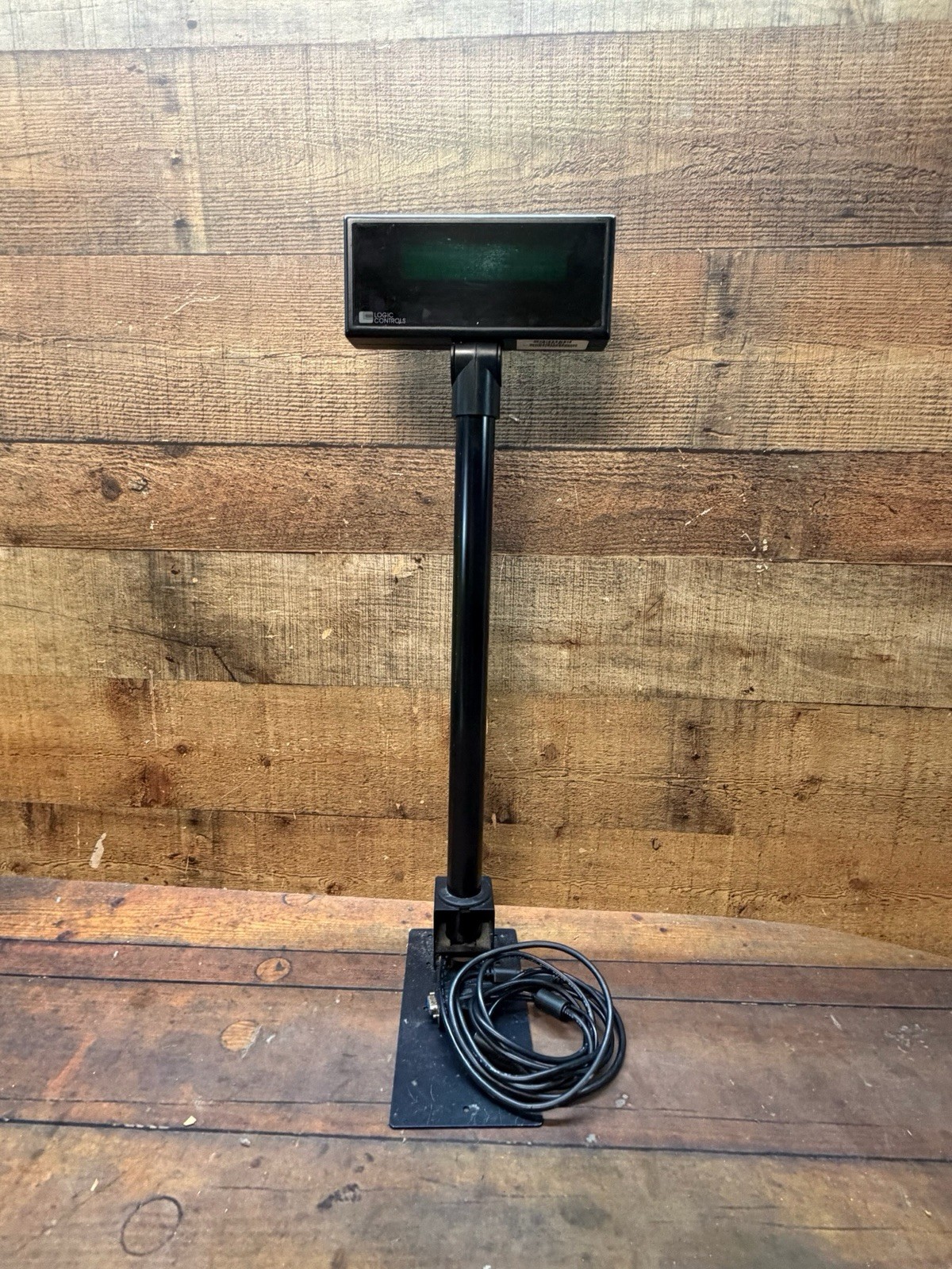 Logic Controls PD3000-BK Customer Display Pole POS Screen w/ Base Untested