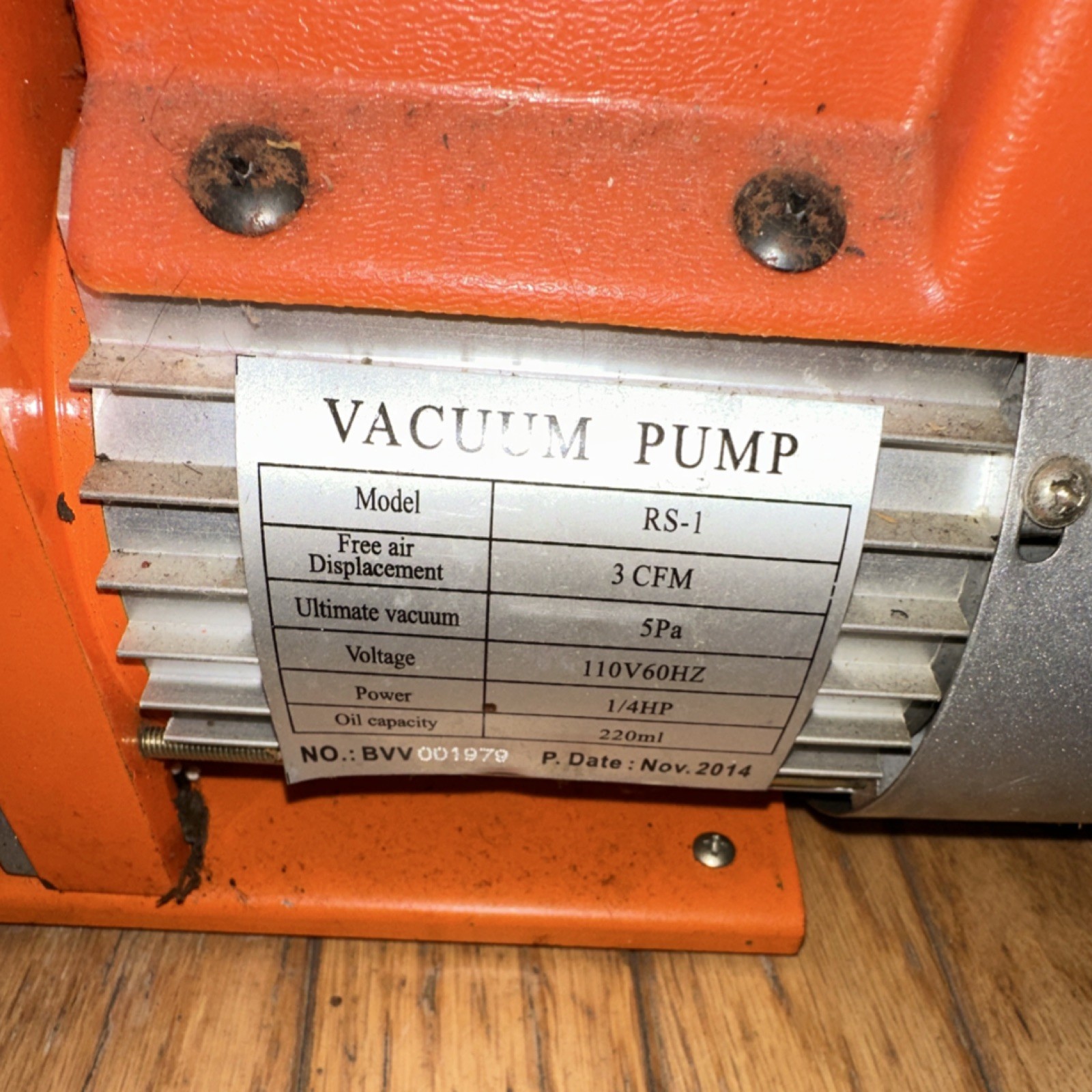 Best value vac Vacuum Pump 3 CFM 1/4 HP 5 Pa 110V 60Hz Oil Capacity 220ml