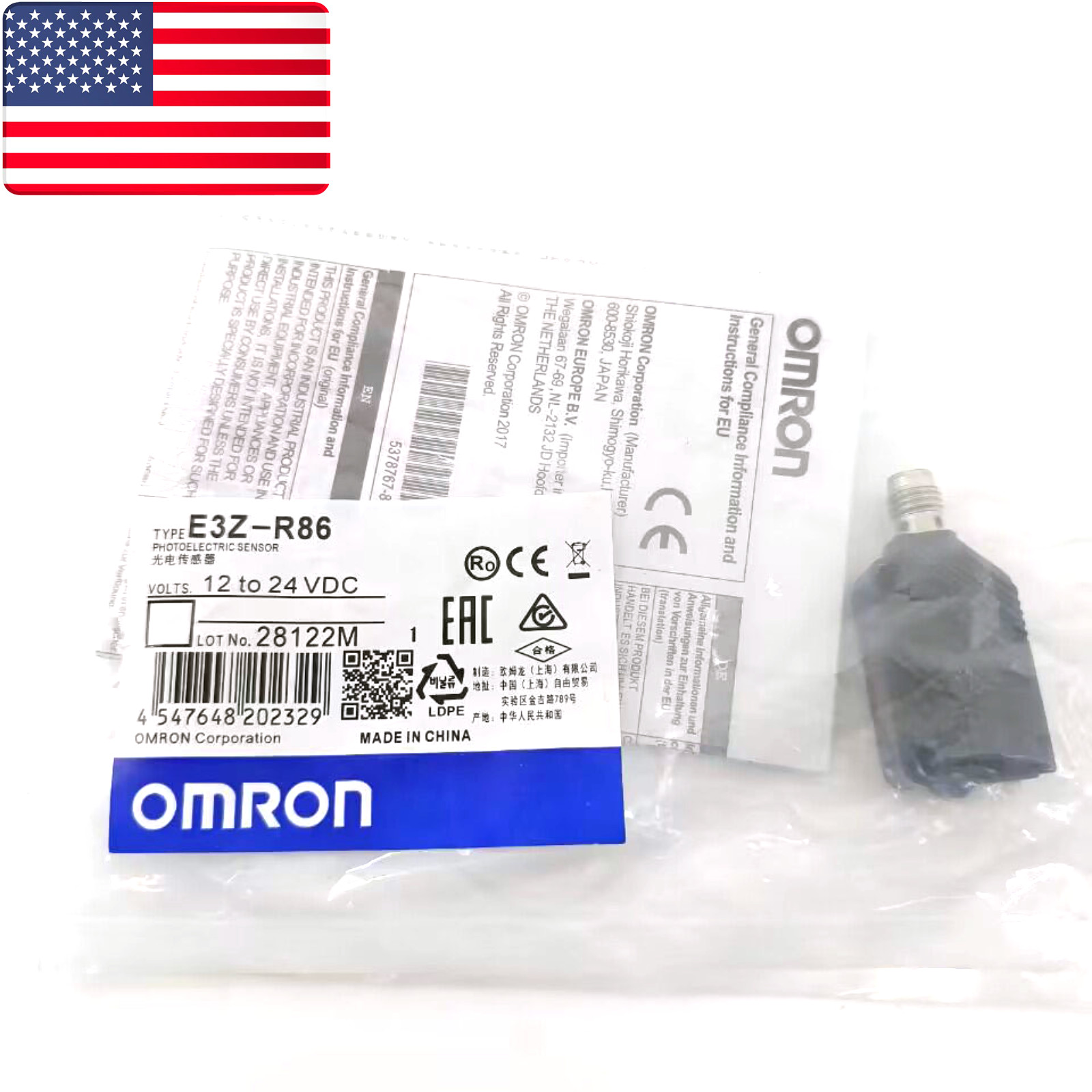 ONE E3Z-R86 1X New OMRON PhotoElectric Switch E3Z-R86 12-24VDC – US Stock