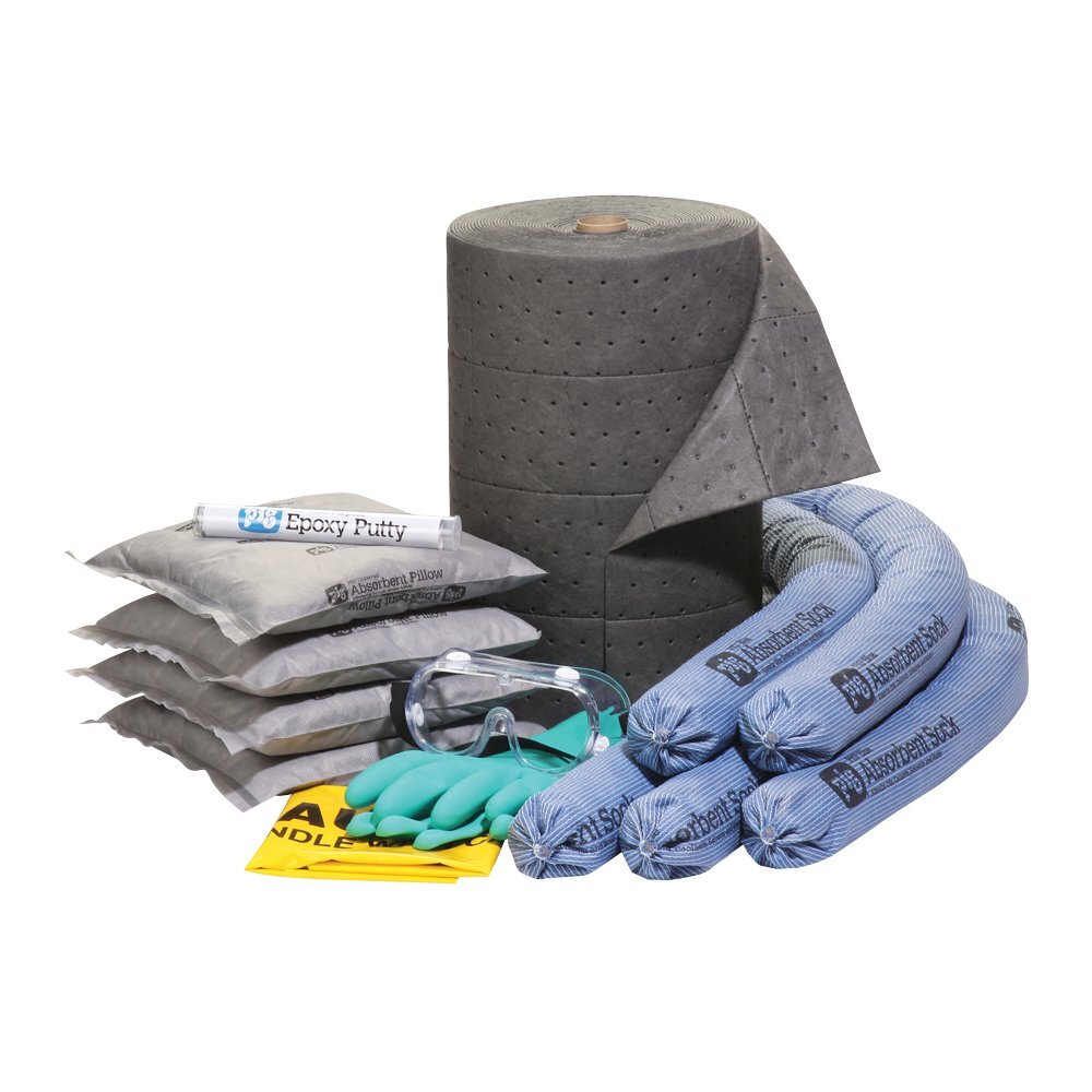 Spill Kit Refill, Universal, Blue/Gray