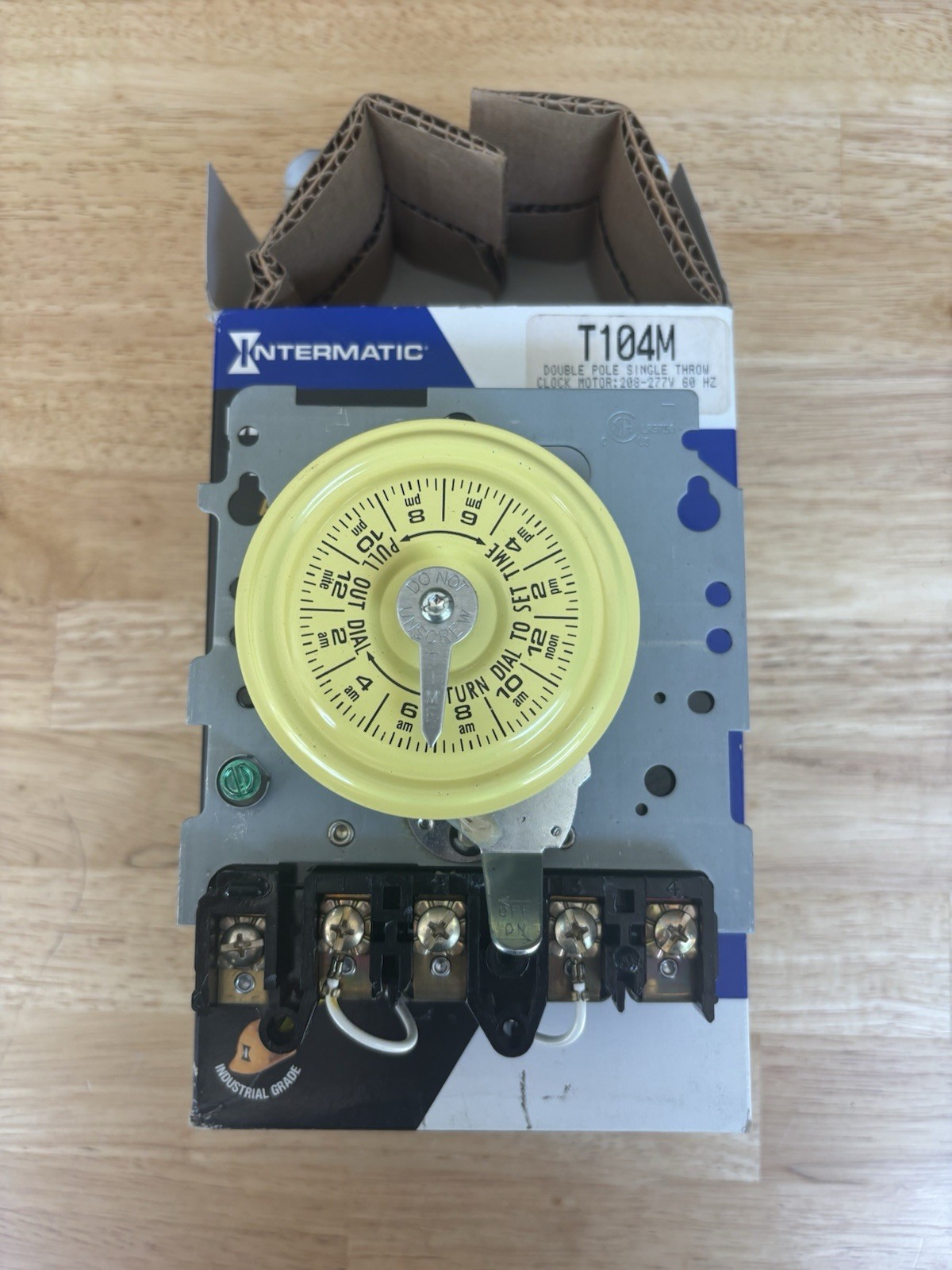 Intermatic T104M Mechanical Time Switch Mechanism Only 208-277V DPST 40A New