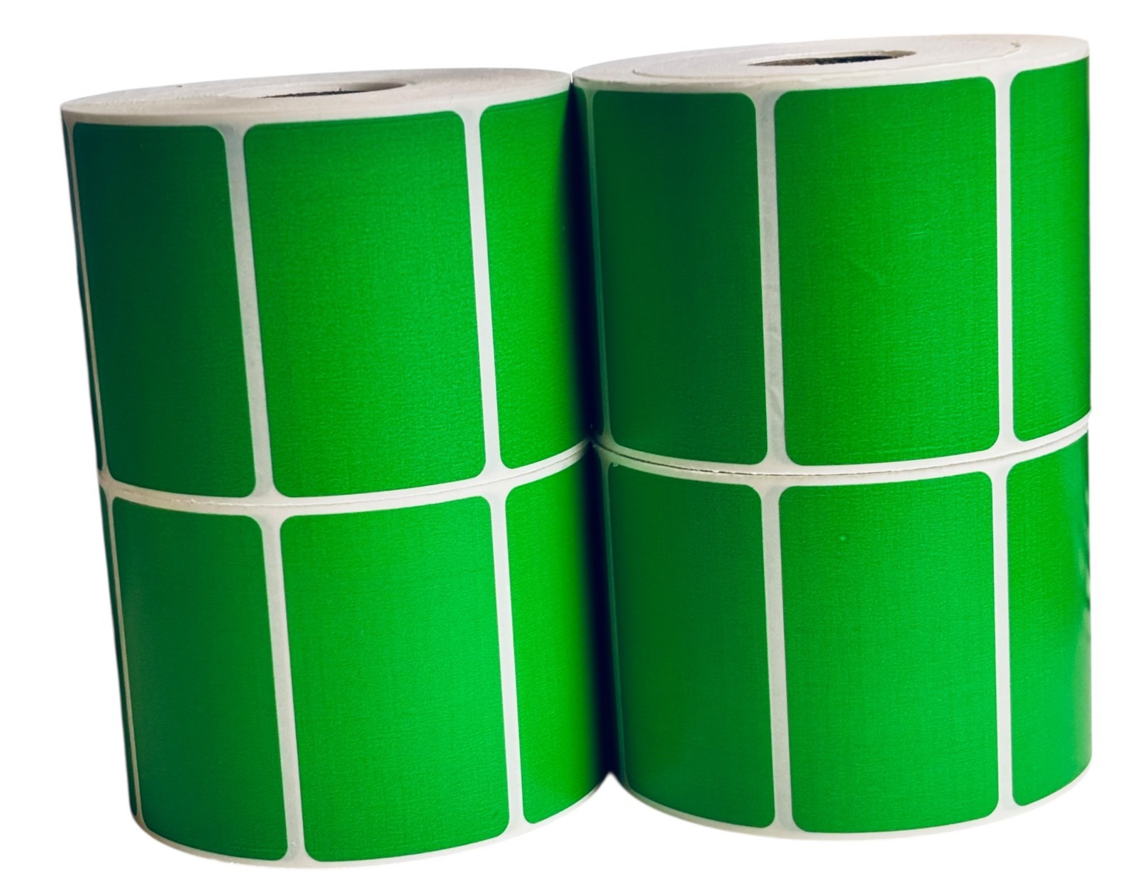 Direct Thermal Zebra Labels- 3×2 Green Colored 700 Labels per roll 1-12 Rolls