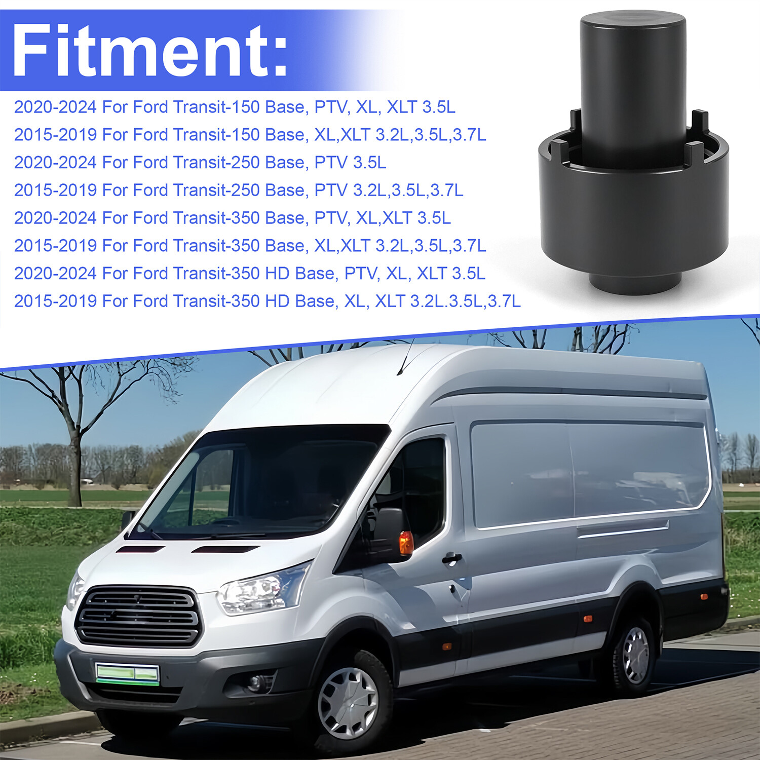 Rear Axle Hub Nut Socket For Transit 150 250 350 2015-2024