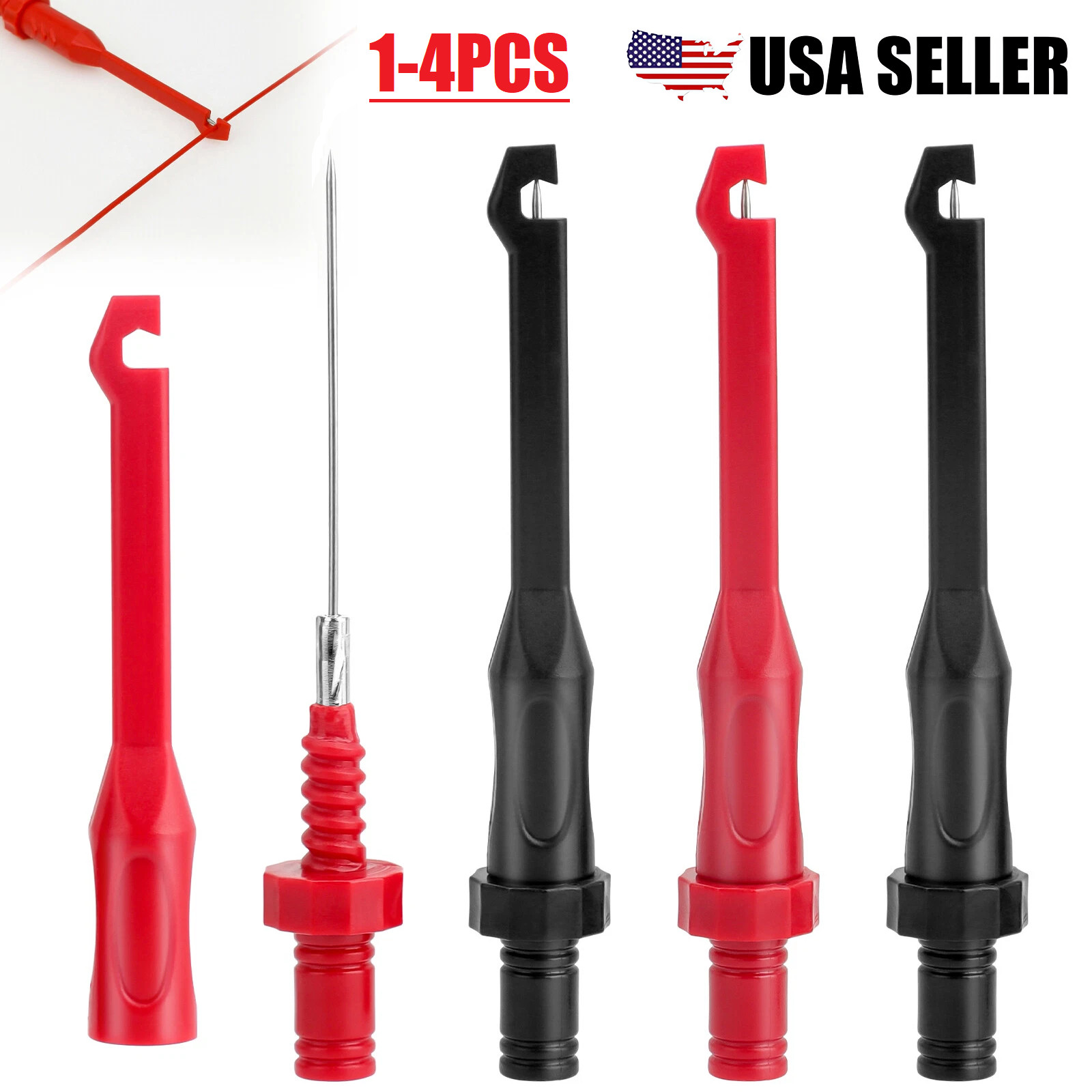 4Pcs Electronic Wire Piercing Probe Clip Tester Tool for Automotive Diagnostic