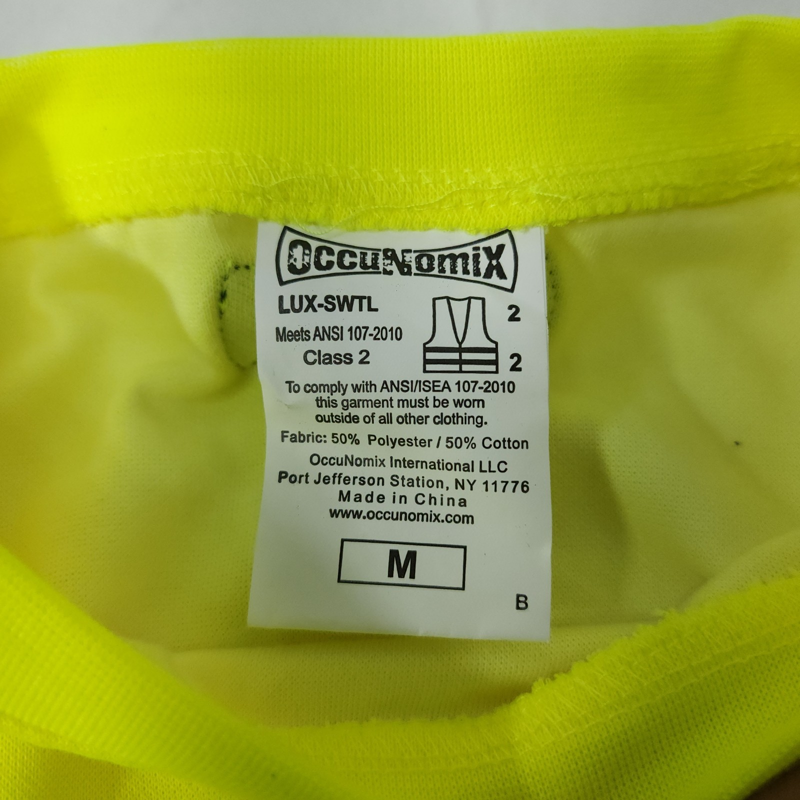 Occunomix Lux-SWTL Hi-Vis Long Sleeve Reflective Lightweight Shirt ANSI Class 2