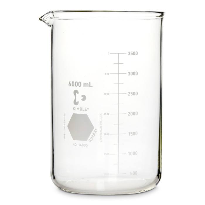 Beaker, DWK Kimax No. 14005, 4000 ml