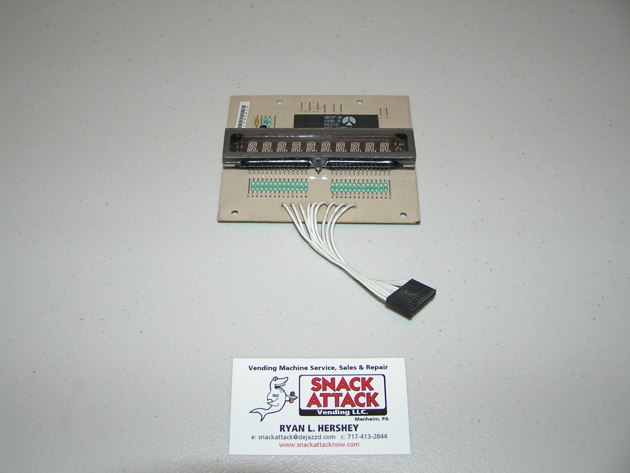 FSI/USI 3014A, 3015A SNACK VENDING MACHINE LED DISPLAY BOARD (Brown) /Free 2 Day