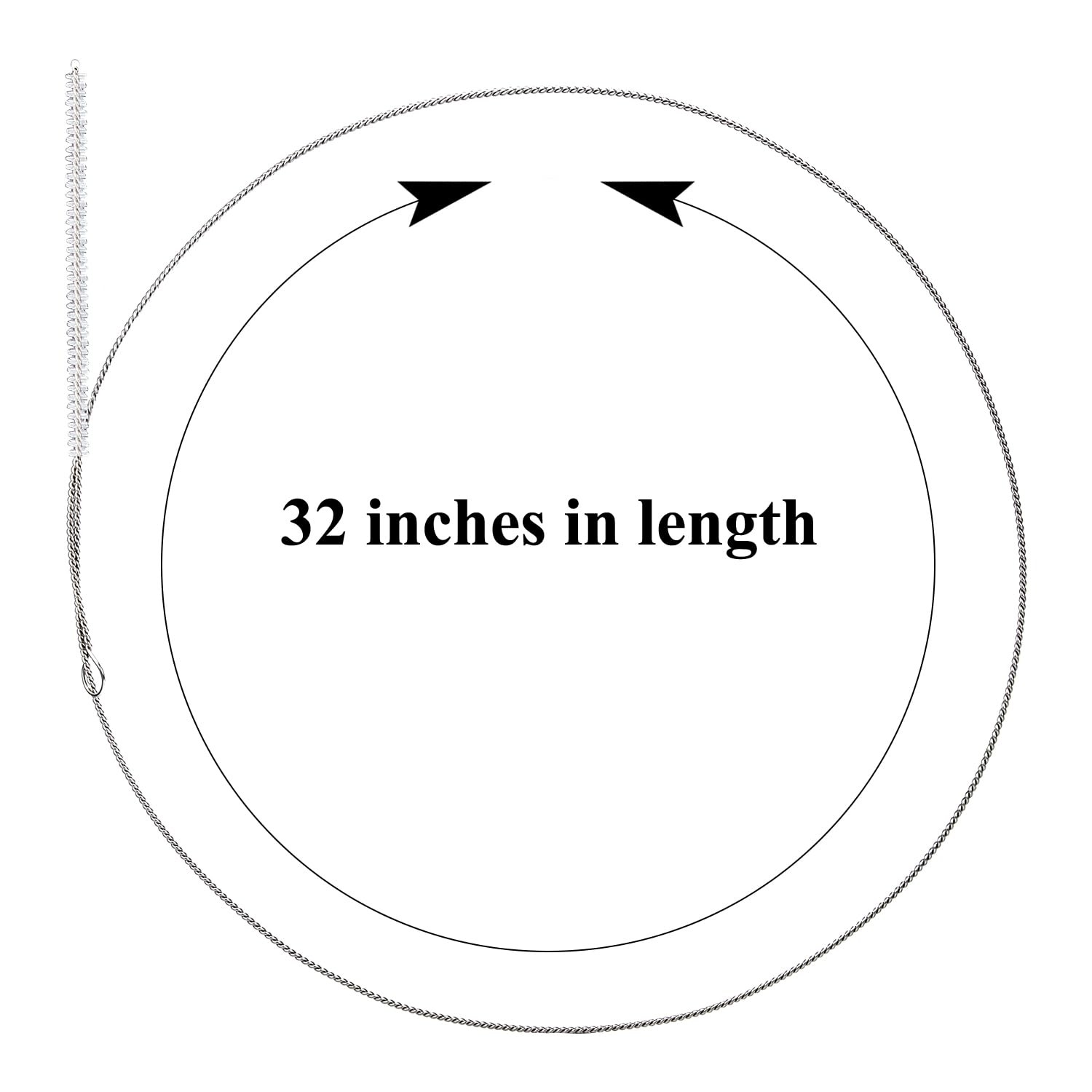 4 Pieces Feeding Tube Brushes, Long 1/6 Inch Diameter, As the Picture Shown