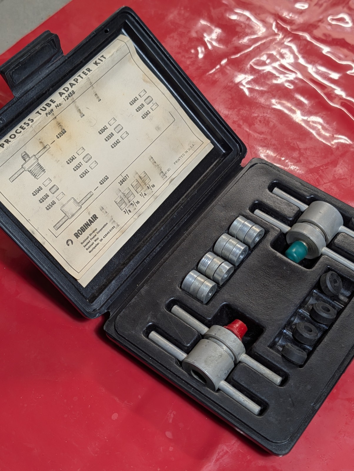 Robinair Process Tube Adapter Kit – Part No. 12458 Vintage Missing Pieces