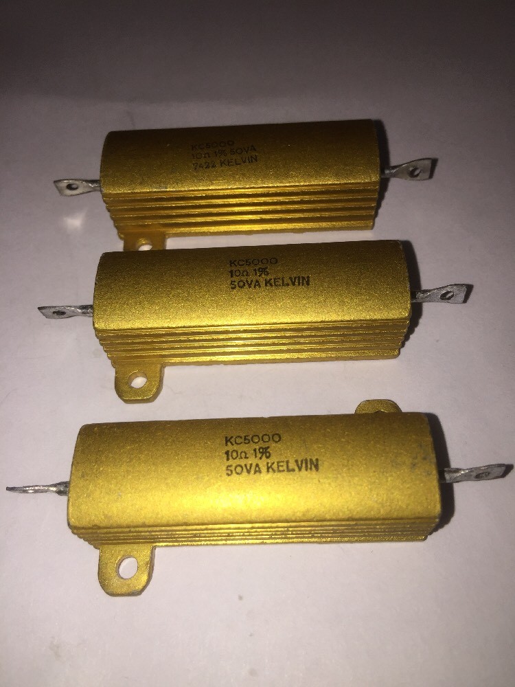 10 Ohm 50 Watt 1% Tolerance Resistor By SOVA KELVIN Brand New 3 Pack