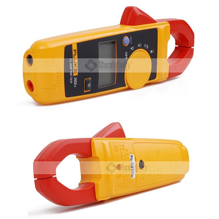 Fluke 302+ Digital Clamp Meter AC Current 400A AC/DC Voltage Resistance 4000Ω