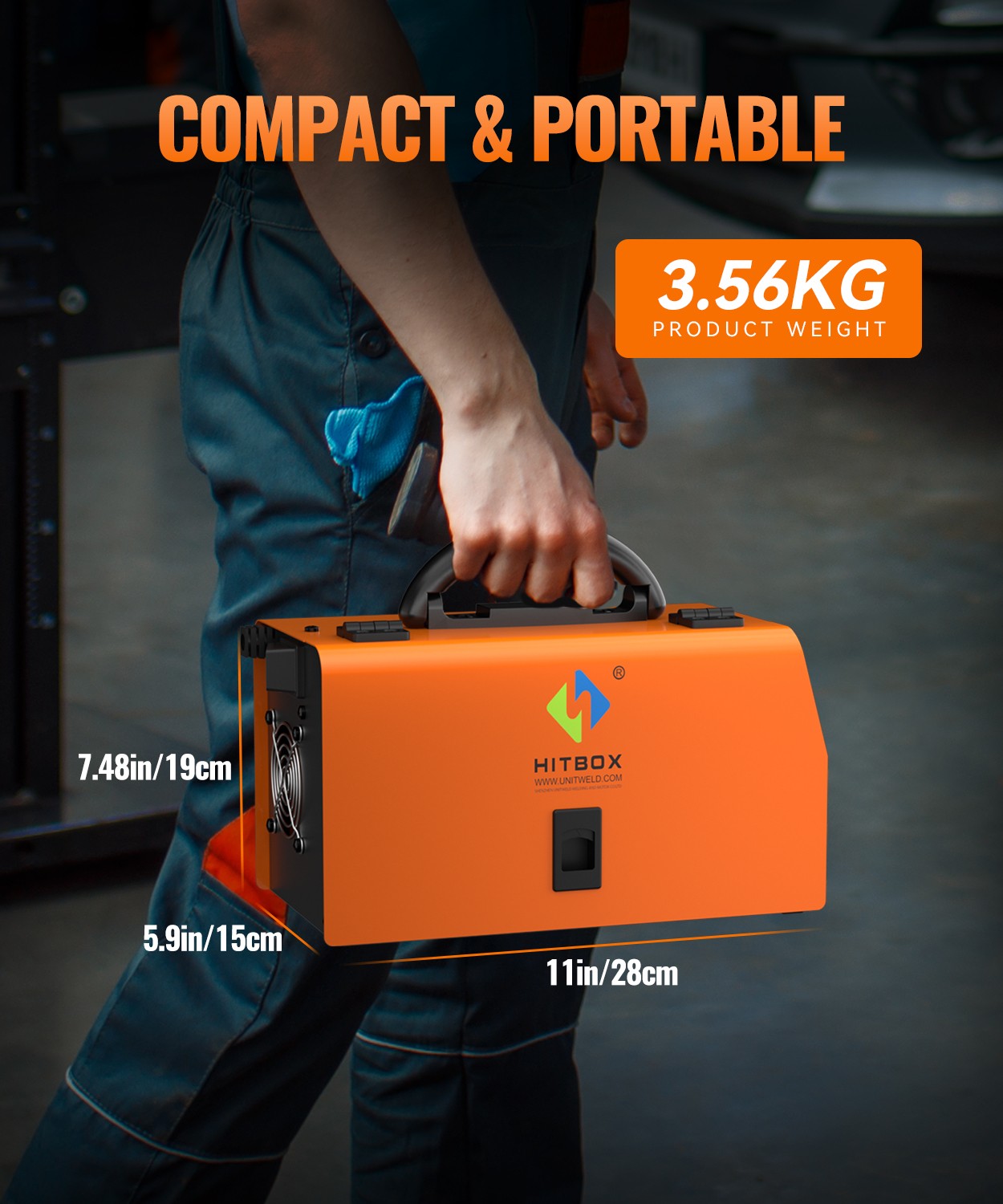 HBM200 3IN1 HITBOX 110V 200A MIG Welder ARC LIFT TIG MIG Gasless Welding Machine