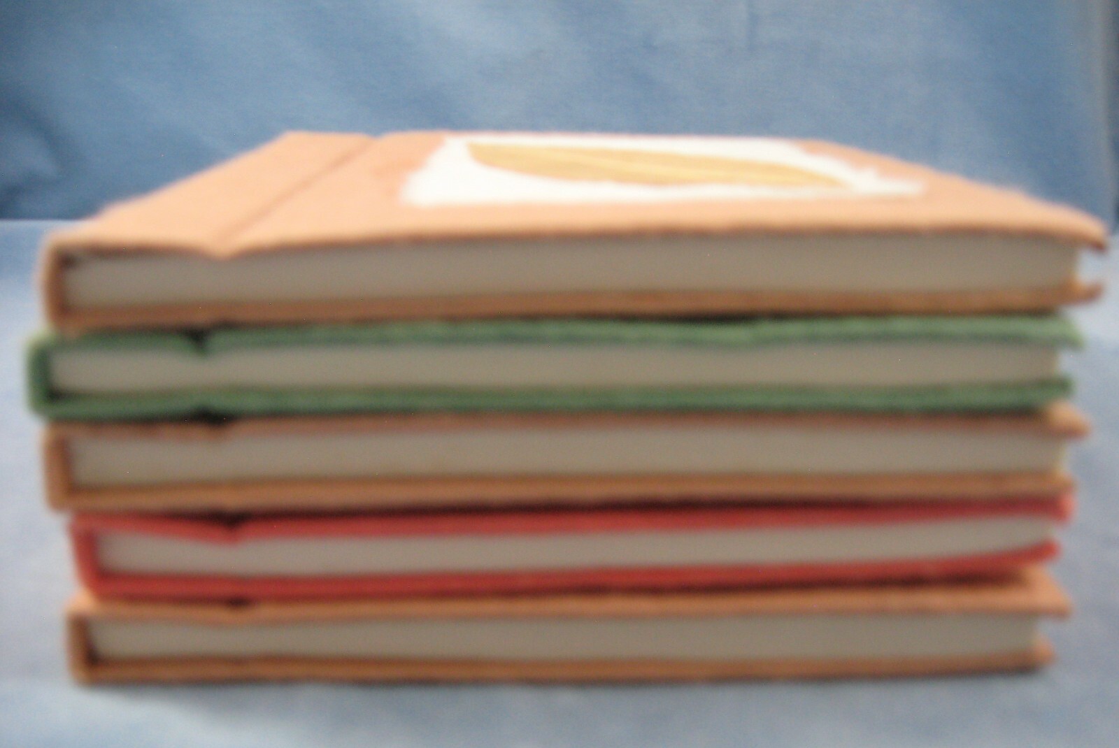 5 Handmade Natural Paper Blank Book-Journal-Diary-Notepad-Dream Book-Memo NOS