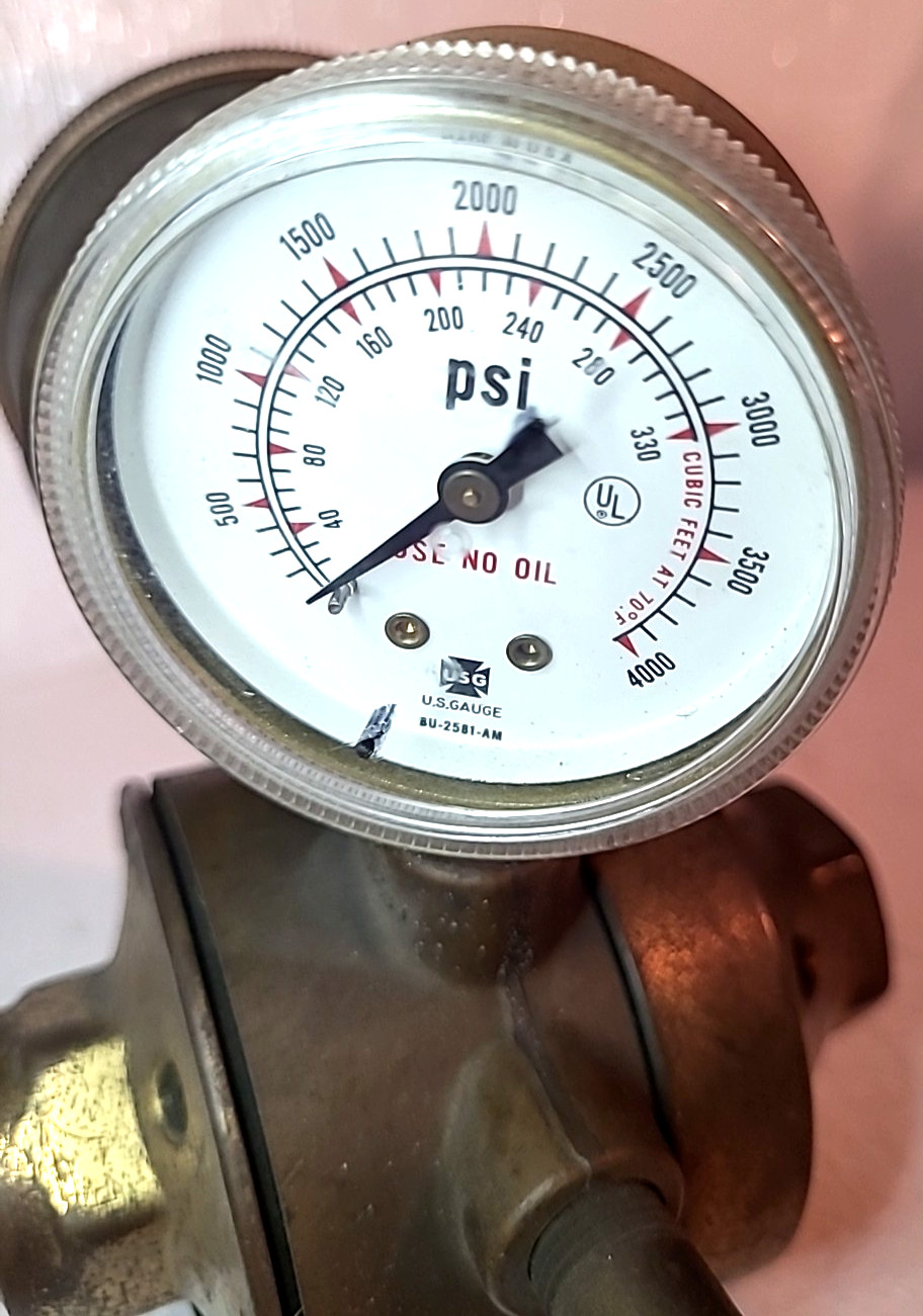 Airco 0806-8456 Oxygen Regulator 200 Psi 540 Rebuilt