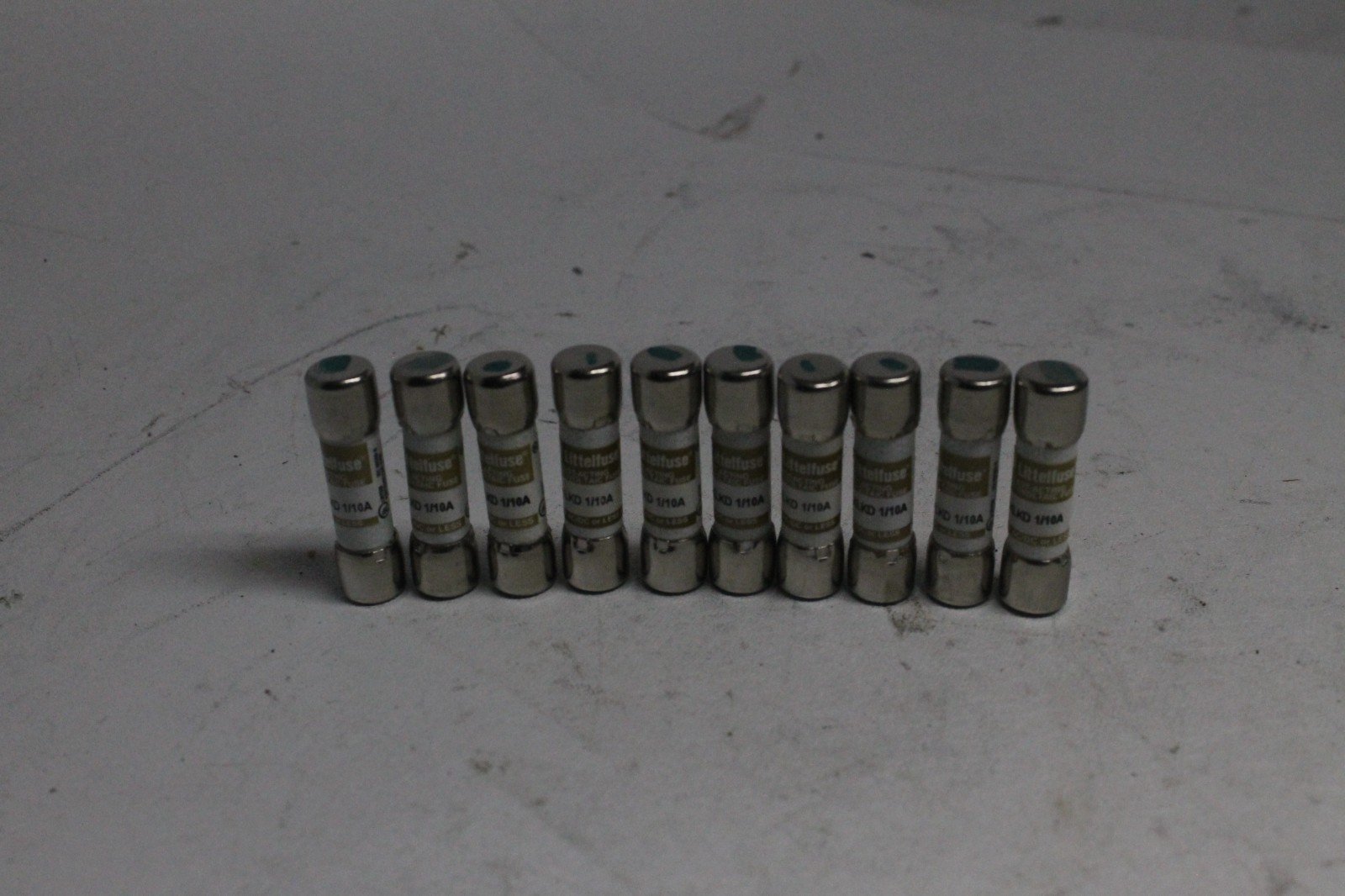 Lot of 10 Littelfuse KLKD-1/10 KLKD 1/10A 0.1A 600V Fast-Acting Fuse