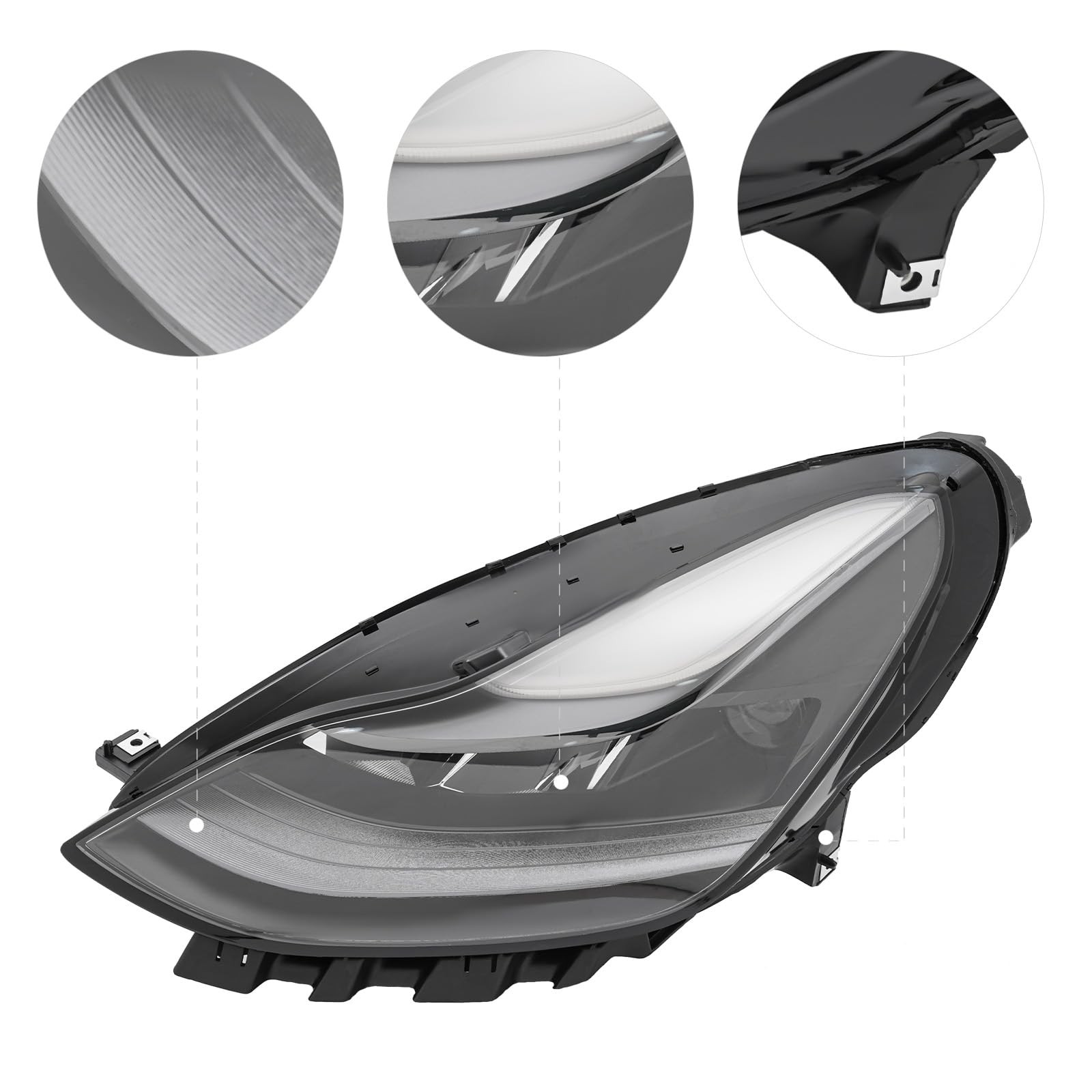 For 2021-2023 Tesla Model 3/Y Matrix Front Headlight LED Headlamp Left Side