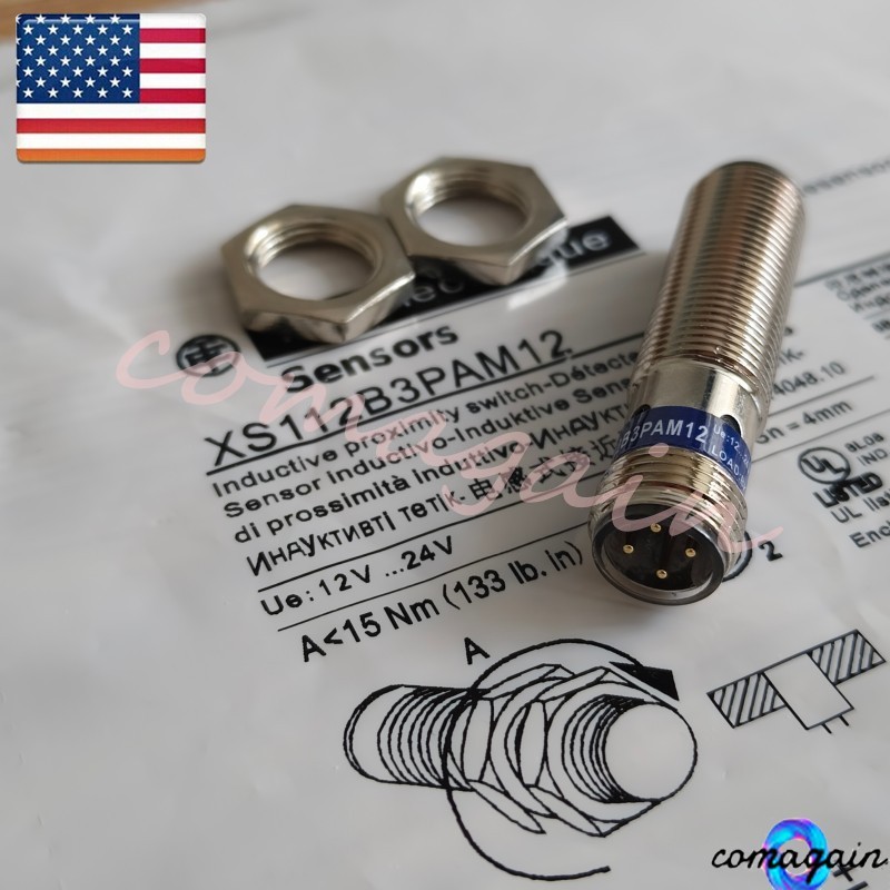 New In Bag For Telemecanique XS112B3PAM12 Proximity Sensor PNP 12-24VDC