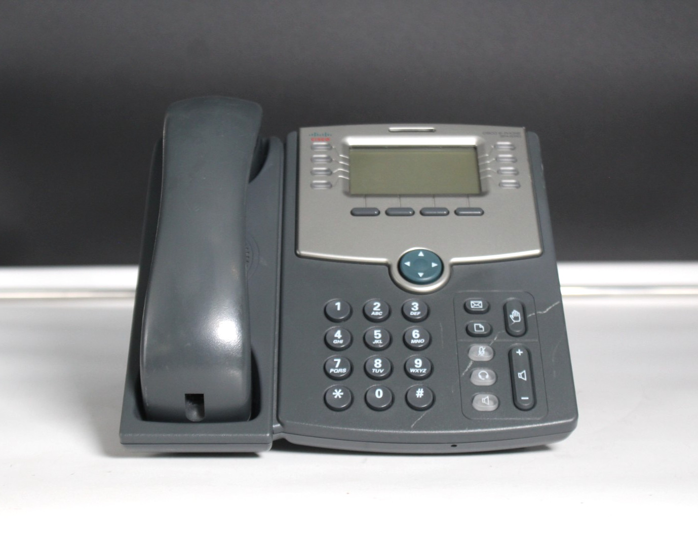 Lot of 5 Cisco SPA508G IP Office Phones w/ Handsets & Stands