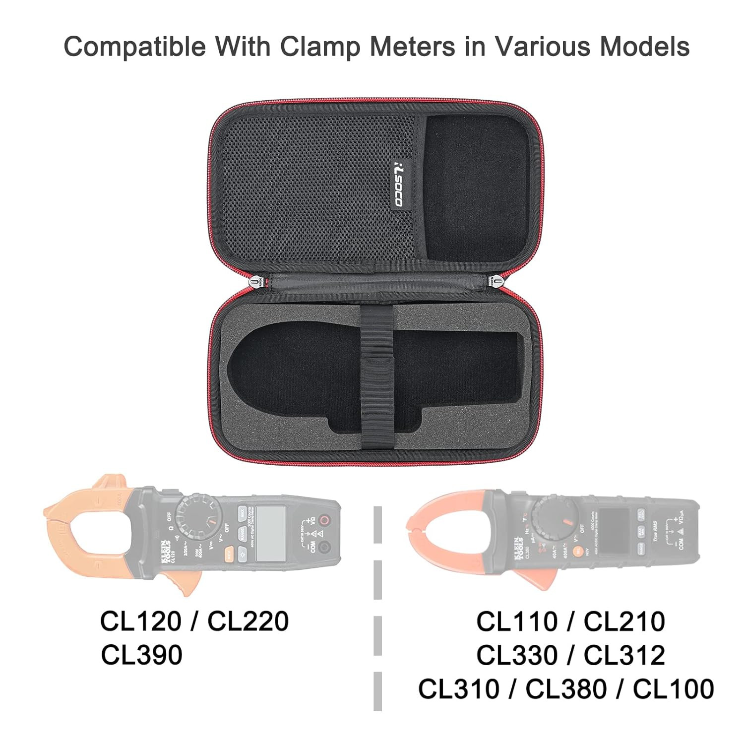 Dura Estuche Compatible Con Pinza Amperimetrica Digital Klein Tools Cl…