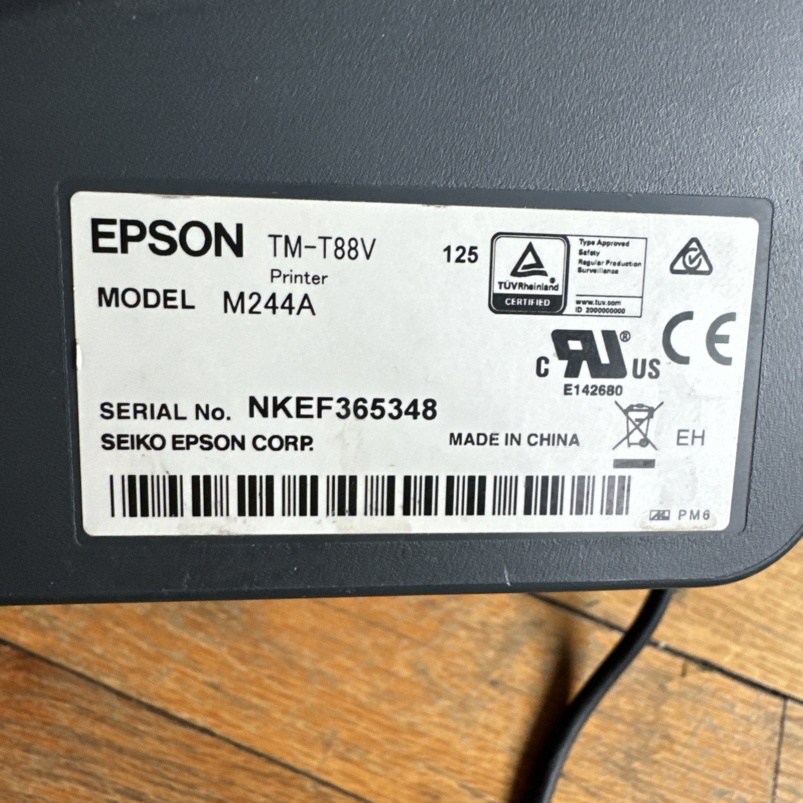 Epson TM-T88V M244A Thermal Receipt Printer POS USB IDN Tested Working