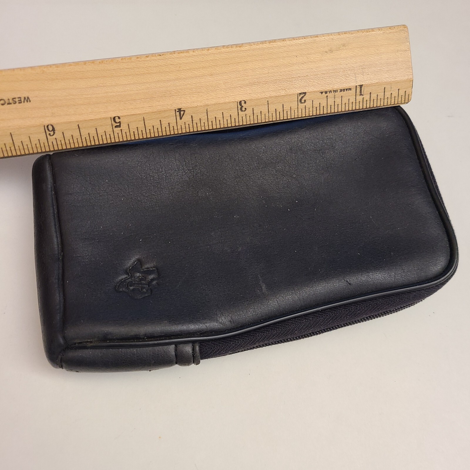 VTG Texas Instruments TI Calculator Black w/Blue Interior Zip Carry Storage Case