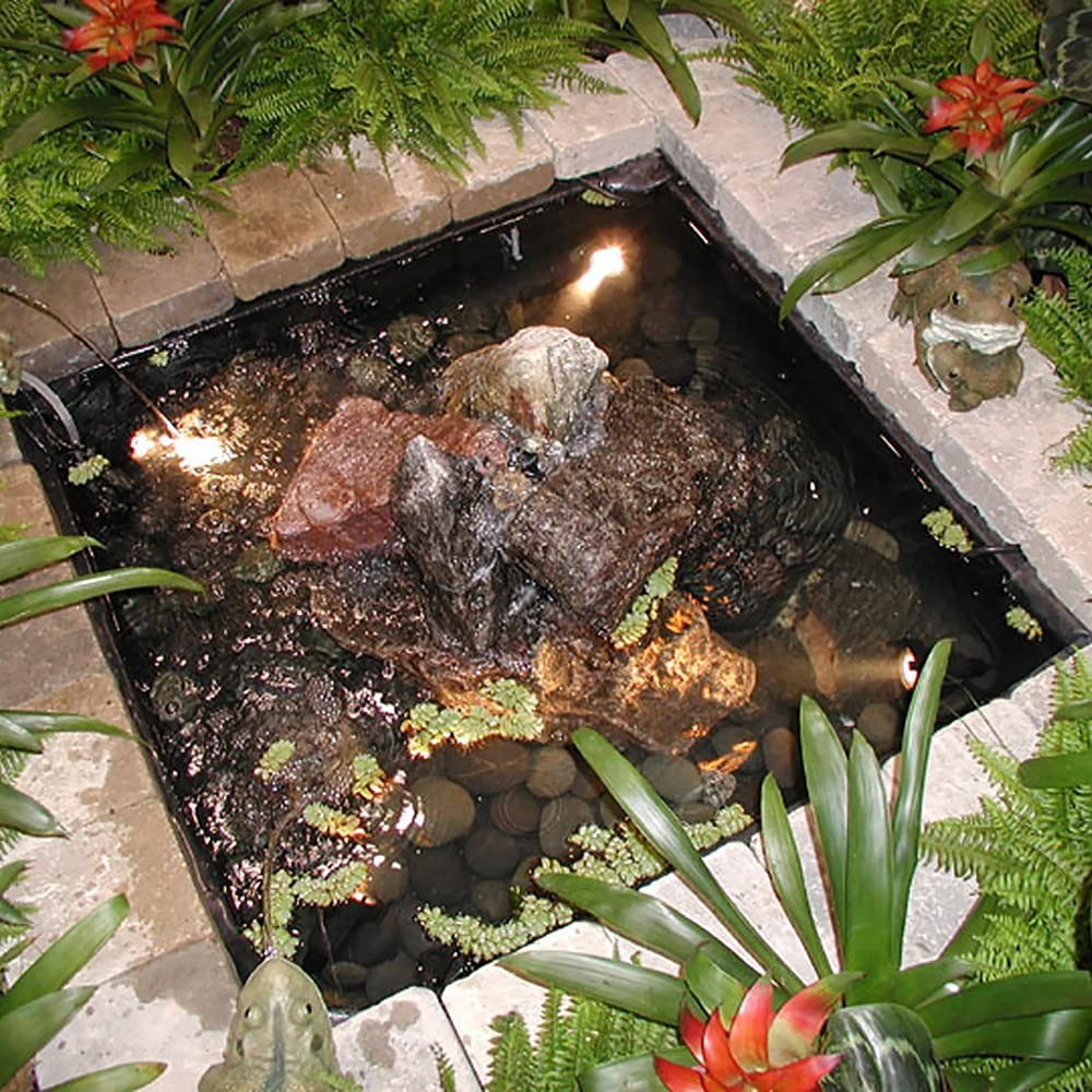 6 ft x 12 ft Pond Liner Underlayment, Non-Woven, Brown, Protects, Rocks, Roots