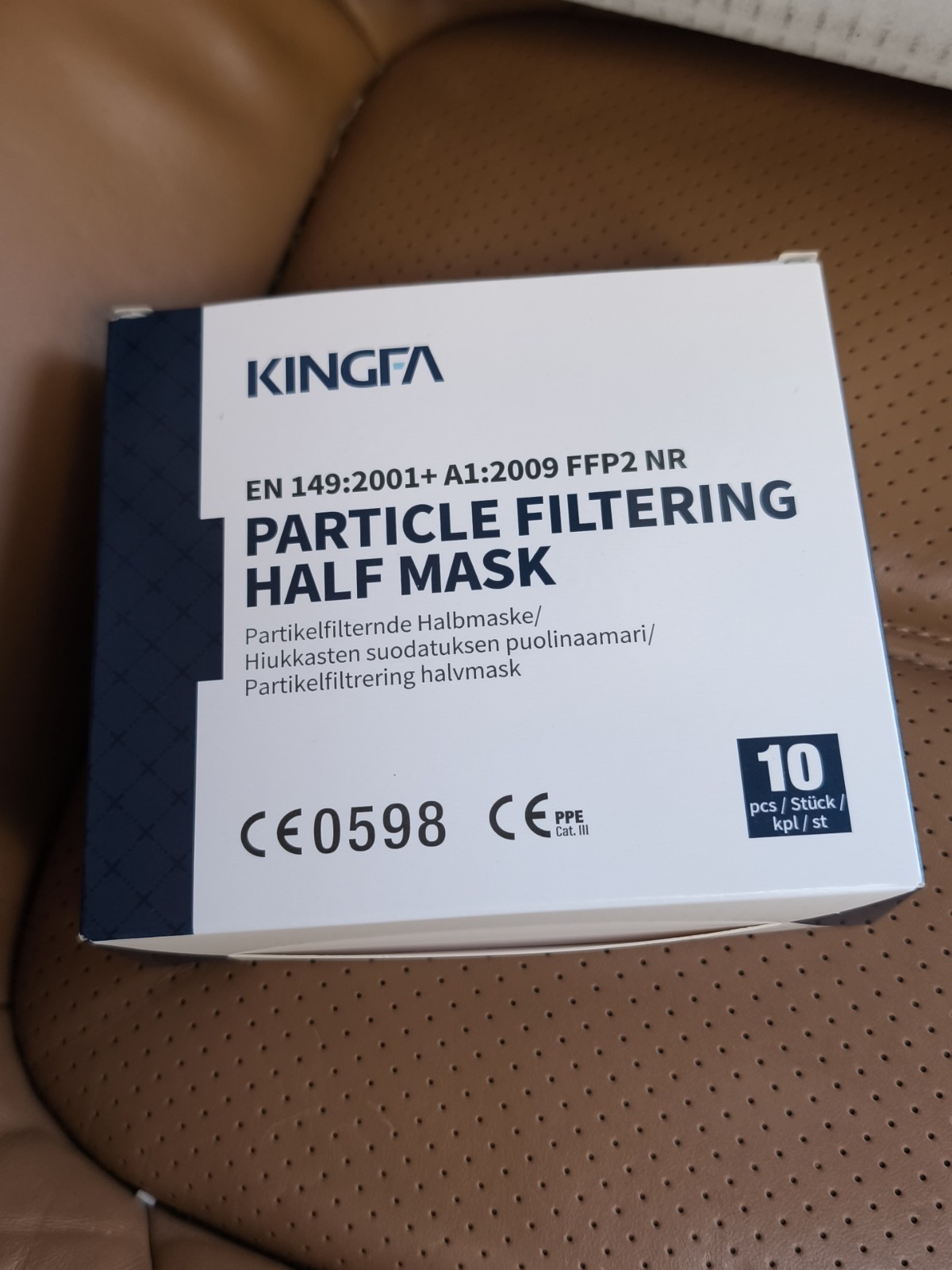 ✅ 10x KingFA FFP2 NR Respirator Face Mask Fine Dust CE 0598 EN 149:2001