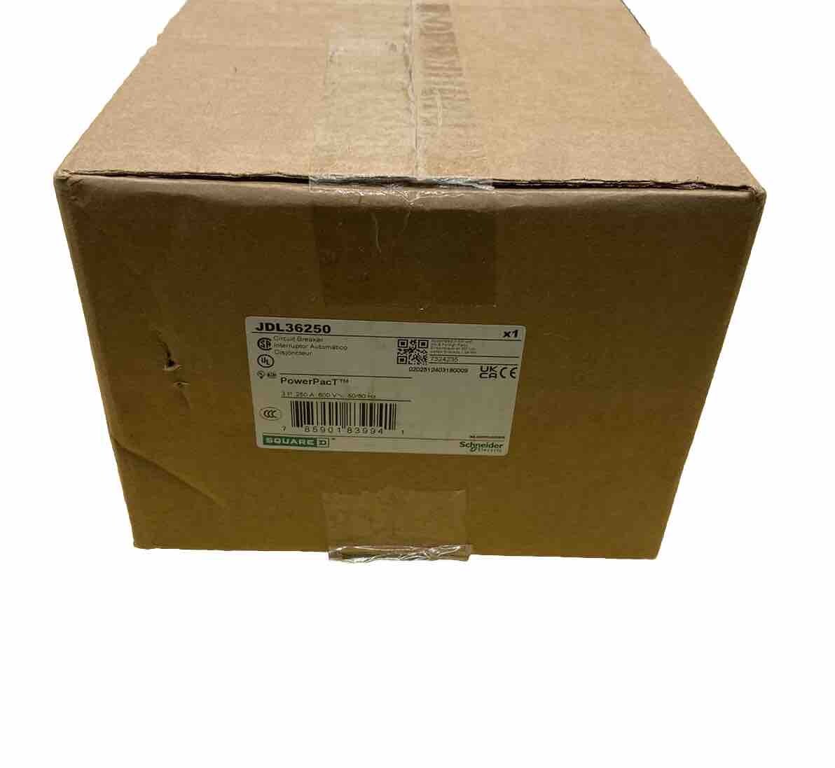 SQUARE D JDL36250 250A 3P 600V CIRCUIT BREAKER BRAND NEW IN BOX
