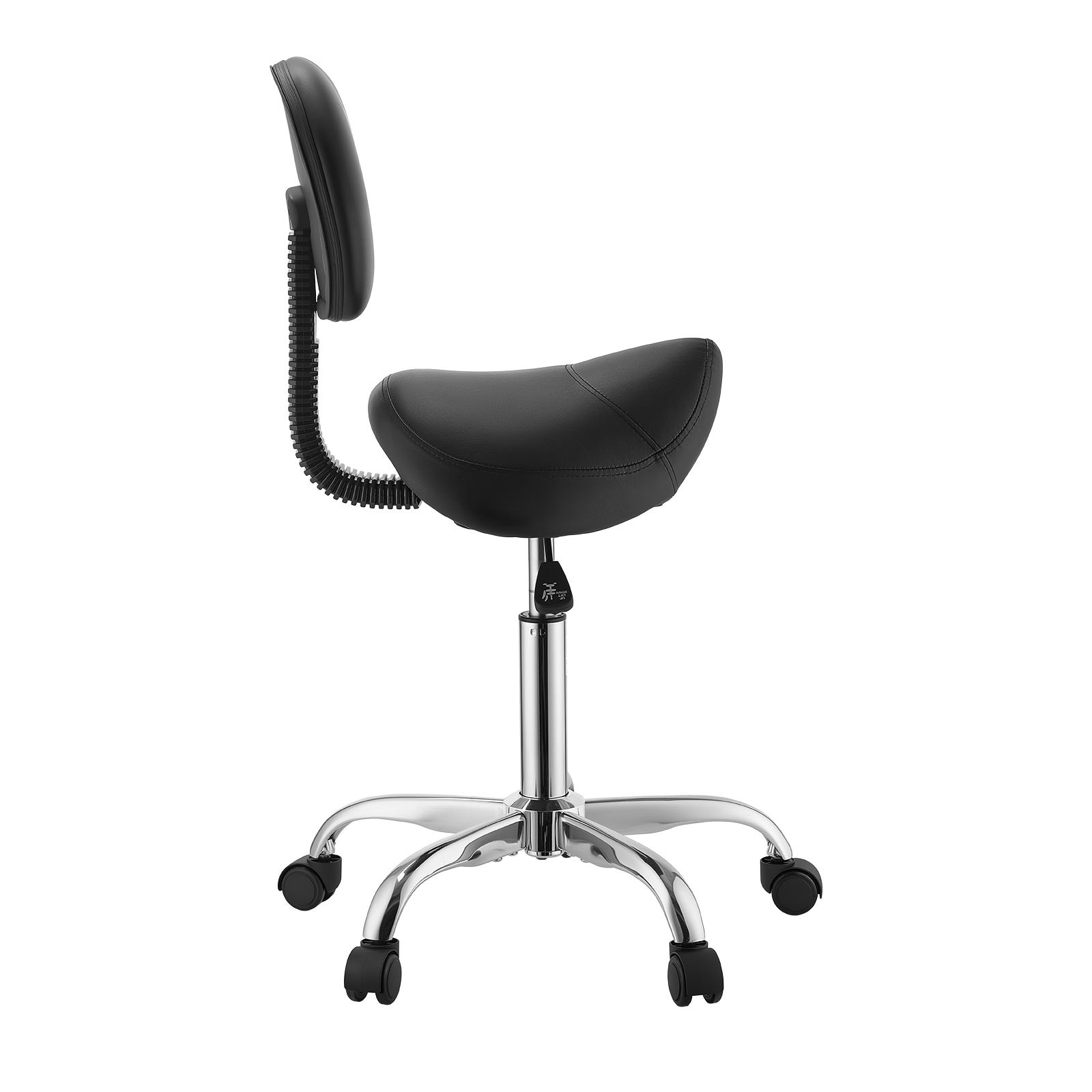 VEVOR Saddle Stool with Back Support 500 lbs Weight Capacity Height Adjustable