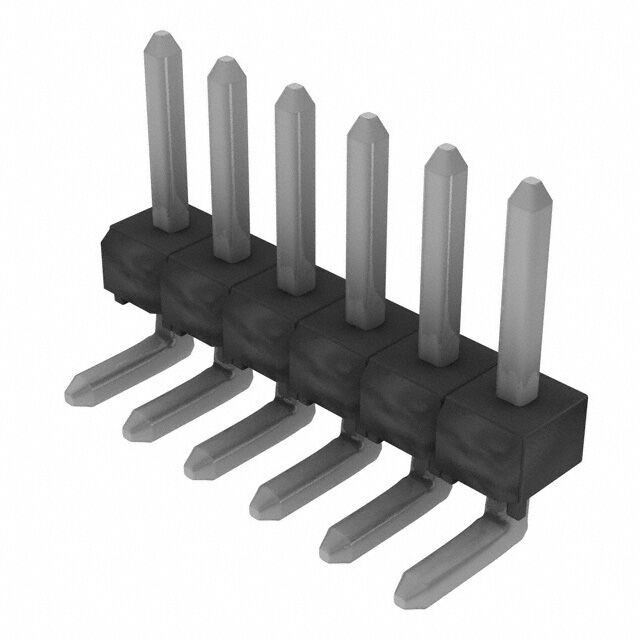 Connector Header Through Hole, Right Angle 6 position 0.100″ (2.54mm)LOT OF 790+