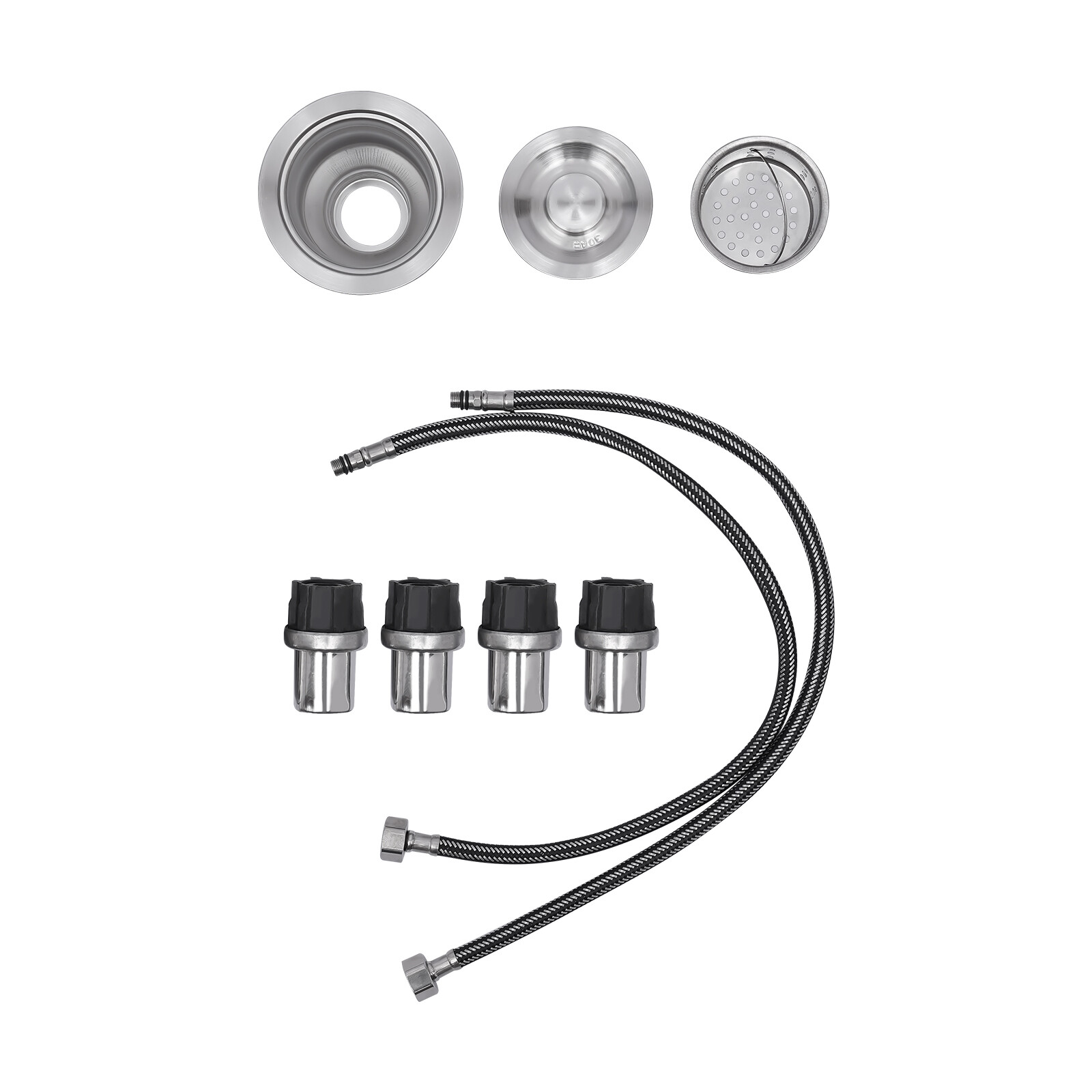 Commercial Stainless Steel 1-Compartment Kitchen Utility Sink With Faucet