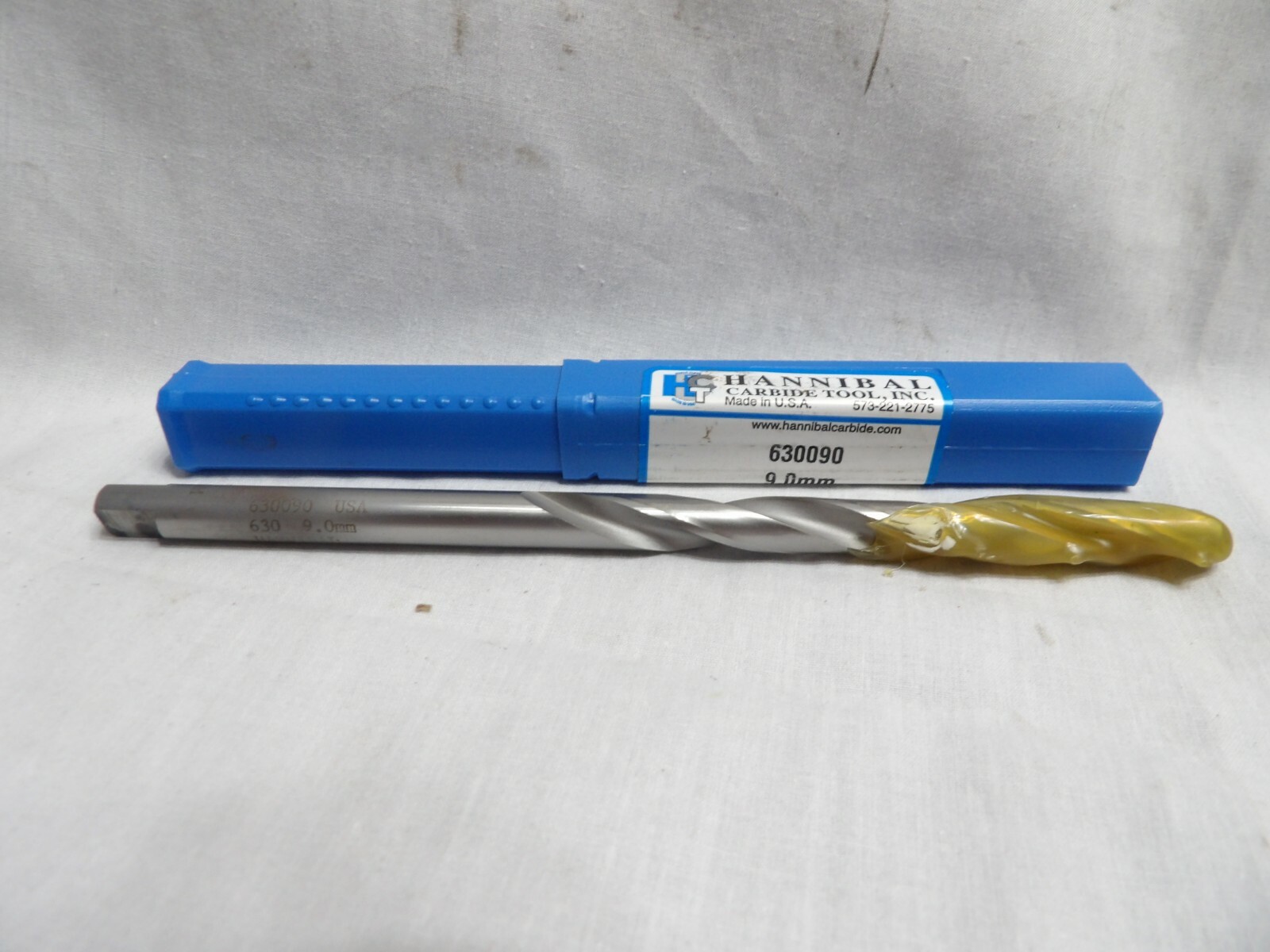 Hannibal Carbide Tool 9.0mm Carbide Tip Drill Bit 630090 (Made in the USA)