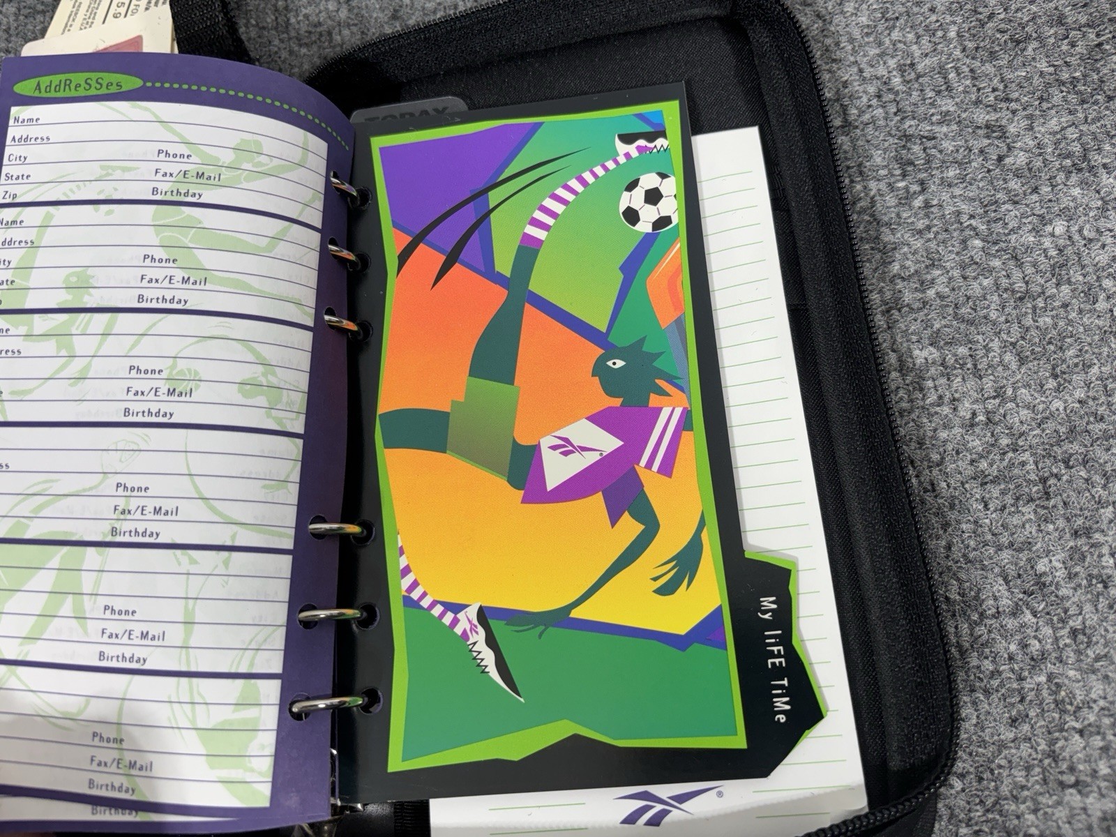 Vintage 1997 Reebok MEAD #50194(G) Student Day Planner With Original Tags