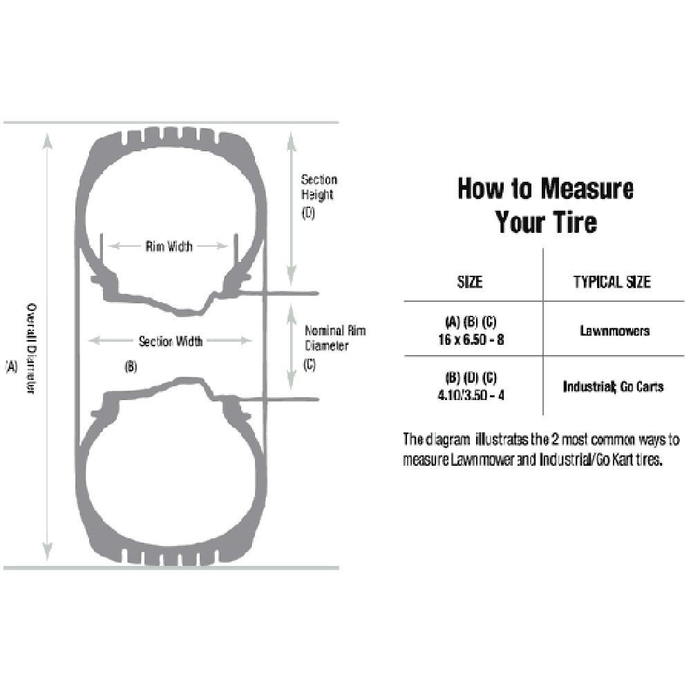 B1TI95 TIRE-STRAIGHT RIB, 18X9.5X8, 4 PLY