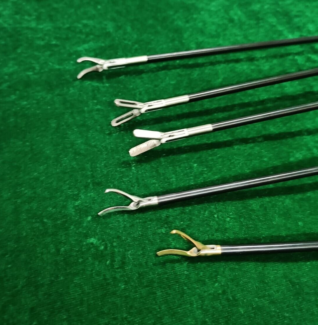 5pc Laparoscopic Bipolar Forceps & Sealer Cutter 5mmx330mm Reusable Instruments
