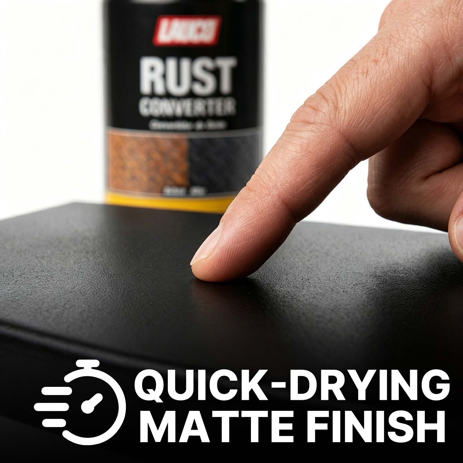 LAUCO Rust Converter Spray 13oz Pack of 2, Fast Dry Rust Remover & Converter
