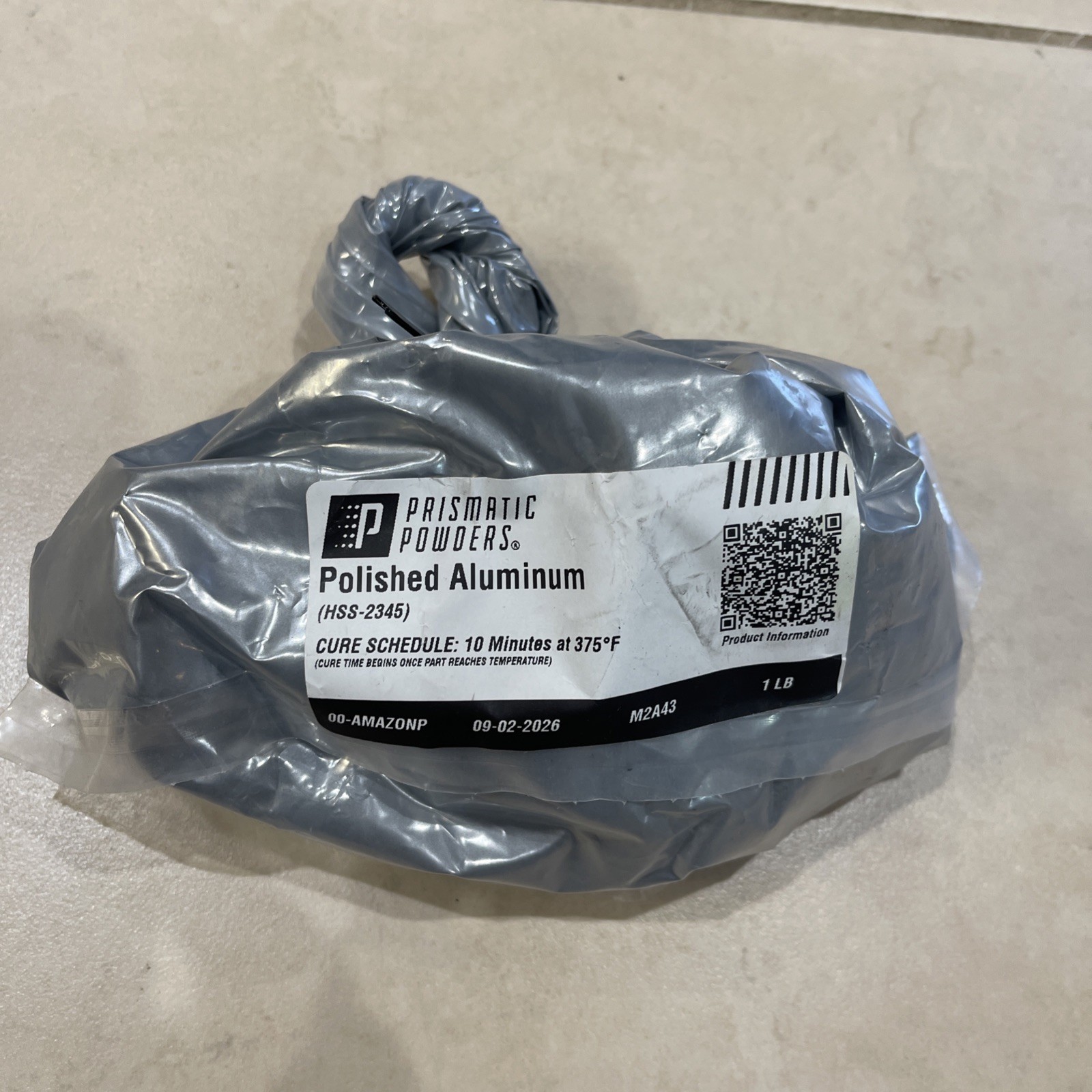 Prismatic Powders® Polished Aluminum HSS 2345 1LB New in Package