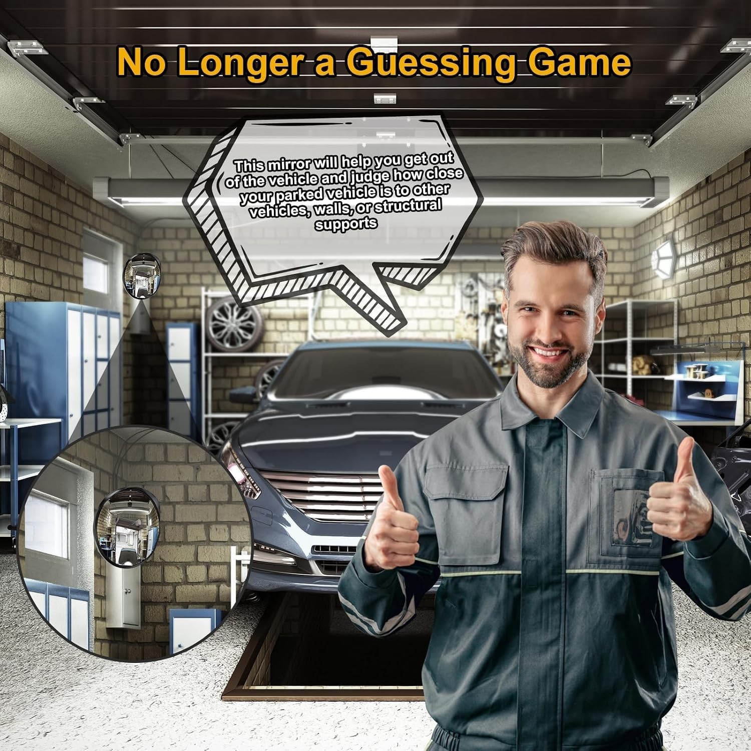 Adjustable Wide Angle Mirror – Security Indoor Outdoor
