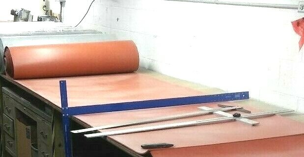 Silicone Rubber Sheet US Hi-Temp Red 1/8”Thick x 12″ x 18″ Rect Pad 60D Med