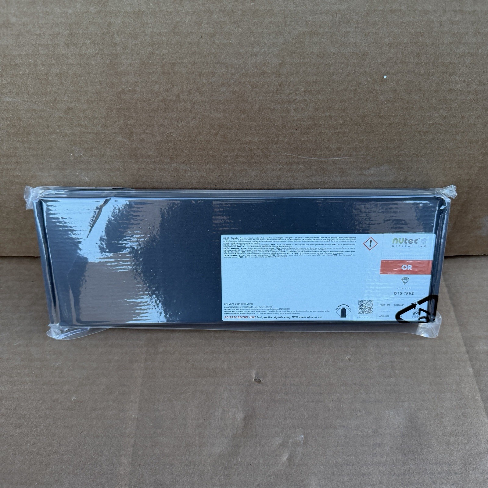Nutec Diamond D15-TRV2 OR Orange Digital Ink Cartridge Exp 04/2027 SJ25050P1