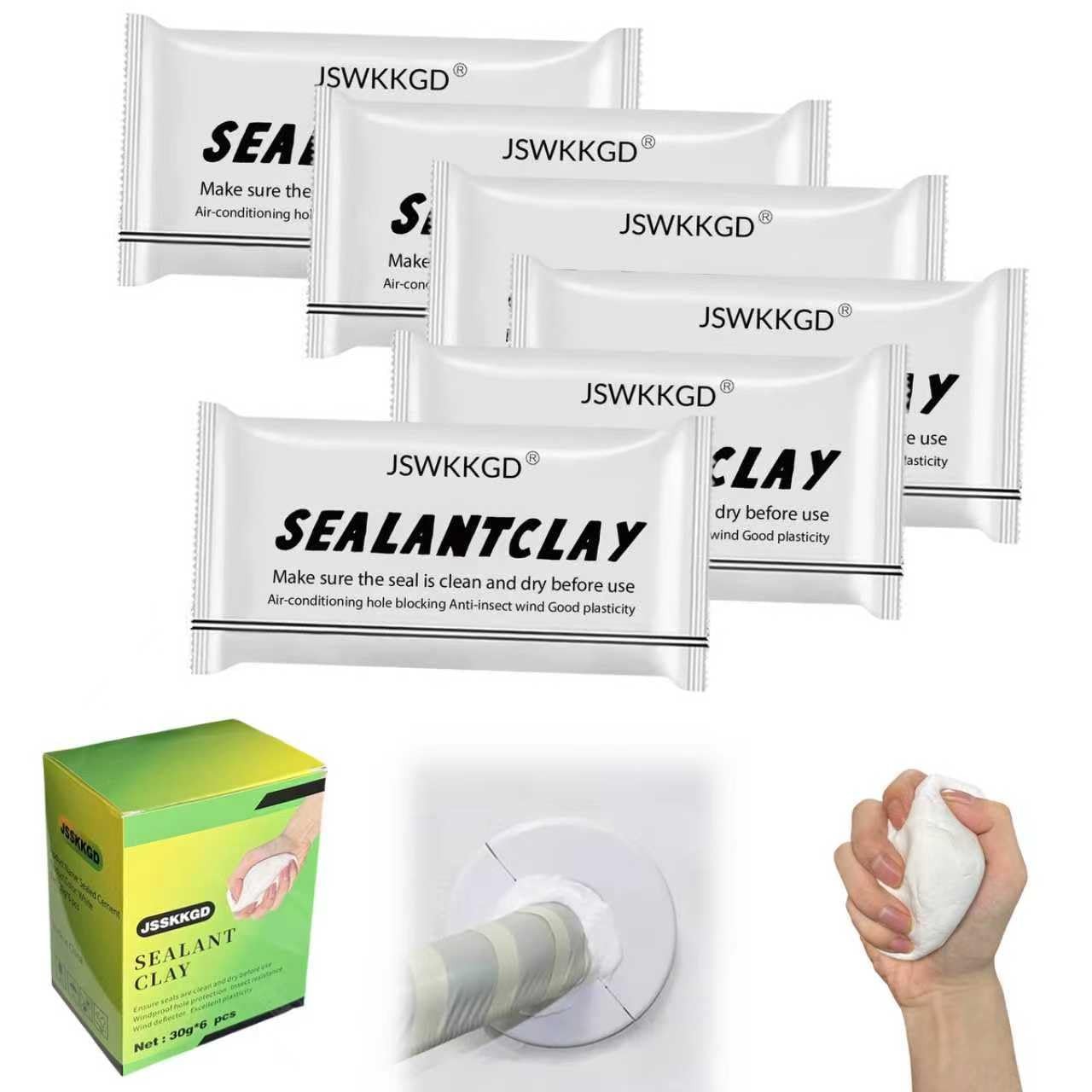 6Pack 2026 Upgraded Sealant Mastic, Fast Drying Repair Sealant Clay, Quick Me…
